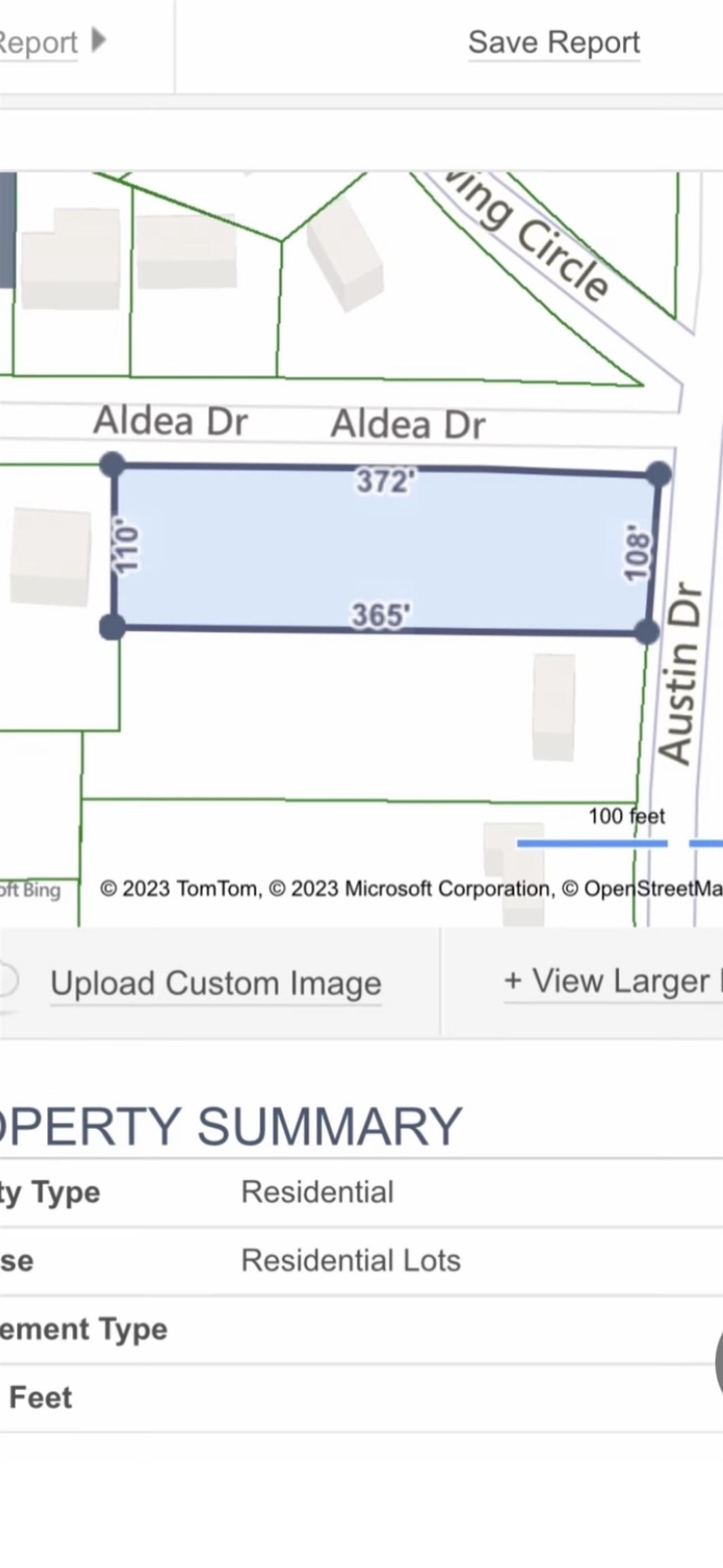 Large corner lot may be suitable for building town houses, single family residents or storage facility the lot dimensions are 106 ft. x 365 ft. x 110 ft. x 372 ft.