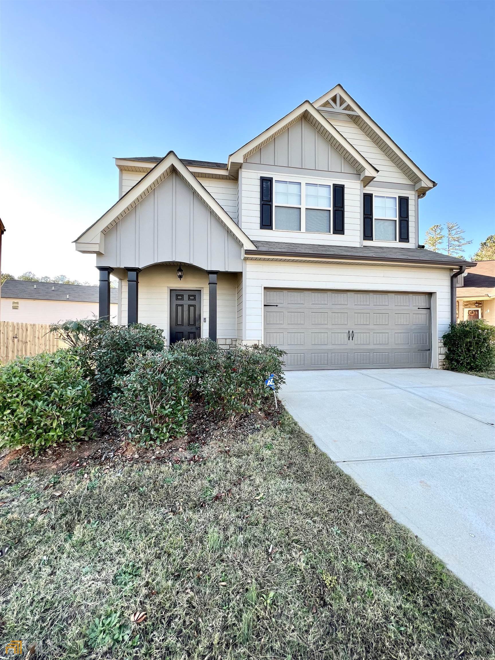 Like NEW!! This 3 bedroom, 2.5 bathroom CRAFTSMAN STYLE COTTAGE is nestled in the middle CUL-DE-SAC of JENNINGS MILL CORNERS! This fully developed West Athens neighborhood is perfectly located only 10 minutes to UGA / DOWNTOWN ATHENS and very convenient to HWY 78 / 316 less than 1 hour to ATLANTA! This house has everything you NEED! Situated on a sunny level lot, pull in to your 2-car garage (with room for additional storage) and settle in to your new MOVE IN READY home. The space in this home is utilized immaculately!! The main level features a neutral LVP throughout, a convenient coat closet the garage and front door entry - you could either sneak upstairs to the bedroom / bathrooms or down the hall to the LAUNDRY ROOM with additional storage. Continue to the WELCOMING OPEN FLOOR PLAN w EAT-IN KITCHEN / GREAT ROOM ENTERTAINMENT COMBO AREA. Set the mood by the WOOD BURNING FIREPLACE already set up for you to mount your TV and watch the game without looking at wires, neat! ;) The SPACIOUS KITCHEN is stacked with stainless steel appliances, ample cabinet space, a large pantry, AND an EAT-AT PENINSULA for additional storage/ seating. Walk upstairs and you will find an oversized linen closet, MASTER SUITE w LVP FLOORING, WALK IN CLOSET, and EN-SUITE MASTER BATHROOM w DOUBLE VANITY, SEPARATE SHOWER, and LARGE SOAKING TUB, and two additional bedrooms with loads of natural light throughout the whole house. MOVE QUICKLY and BE HOME BEOFRE THE HOLIDAYS!