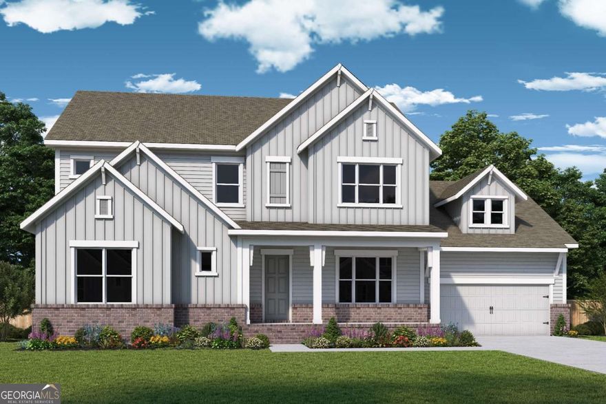 Employee Pricing incentives are now running through the month of October. Come by Ellis to discover our incentives on specific homes running from 30-80k towards closing costs, rate buydowns, or price reductions. The choice is yours! Welcome to your beautiful new home in Ellis, where open living spaces and luxurious features await. Discover the Dwyer and step inside to discover a wrap-around kitchen that is the heart of the home, complete with an expansive island, perfect for gatherings and meal prep. The extended patio is a standout feature offering a covered outdoor space for relaxation and entertainment, perfect for enjoying morning coffee and sunsets. With generous living spaces and thoughtful design, this home is ideal for both everyday living and entertaining. Experience comfort and elegance in every corner. Transform your living flex-space with a private study - the perfect sanctuary for work, creativity, or relaxation. Whether you work from home, need a quiet space to focus, or desire a cozy reading nook, a private study offers endless possibilities. Create your own personal retreat within the comfort of your home and make the most of every moment. With stylish and modern upgrades throughout, this home is designed to fit your lifestyle needs. Located in the heart of Marietta, Ellis is conveniently less than ten miles from Wellstar Kennestone Hospital, Marietta Square, Kennestone National Battlefields, and Town Center at Cobb and the Battery Atlanta. Access your everyday shopping needs with Target, Publix/Kroger, Home Depot, and Whole Foods. Location is everything and Ellis is near it all.