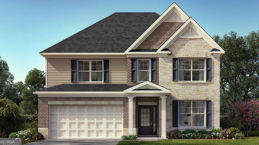 Welcome to the Stunning Bellview Home! Step inside this gorgeous Bellview plan featuring a charming covered front porch and an inviting open-concept layout designed for today's modern lifestyle. The designer kitchen is a showstopper - complete with 42" cabinetry, a butler's pantry, a huge walk-in pantry, elegant Lusso quartz countertops, and a large chef's island overlooking the spacious family room - perfect for entertaining guests or family gatherings.  A guest bedroom with a full bath with shower is conveniently located on the main level. Upstairs, a spacious loft offers the ideal flex space for a media area, home office, or playroom. The owner's suite features a cozy sitting room, a deluxe spa-style bath with his and her vanities, and a large walk-in closet. Generously sized secondary bedrooms ensure everyone has room to relax and unwind.