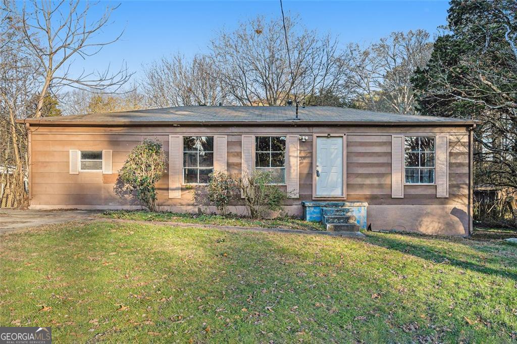 Investors, Try your hand at this value play.  Home has been demoed and is a blank canvas for your vision and finishing touches.  Ranch style home is nestled in a quiet cul-de-sac, with a capacious home site, in a tranquil neighborhood. The property is a 3 bedroom, 2 bath, however it can be converted into a 4 bedroom, 3 bath with your creativity to receive top dollar.  Easily accessible to shopping, restaurants, and interstates.