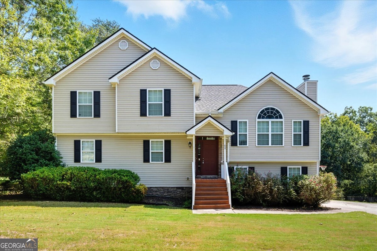 Welcome to this beautiful 4-bedroom, 3-bath tri-level home situated on a large cul-de-sac lot in a quiet, established neighborhood. This home offers plenty of space for comfortable living and entertaining, with multiple levels providing both privacy and versatility. The main living areas are bright and inviting, with a flowing layout perfect for gatherings.The kitchen features ample cabinetry, granite countertops and connects seamlessly to the dining and living spaces. The lower level offers additional living or recreation space, ideal for a family room, home office, or guest suite. Upstairs, you'll find a primary bedroom with attached ensuite and two closets, two additonal bedrooms and a full bathroom located in the hallway. The main level and upstairs hallway have engineered hardwood floors, lvp in the bathrooms and lower level for easy maintenance. Step outside and enjoy the expansive yard with room to garden, play, or simply relax. A true bonus awaits with the detached shed-equipped with power and AC, making it the perfect spot for a creative studio, private retreat, or home office. Tucked away on a quiet cul-de-sac, this property offers the perfect blend of peaceful living with convenient access to shopping, dining, and schools.