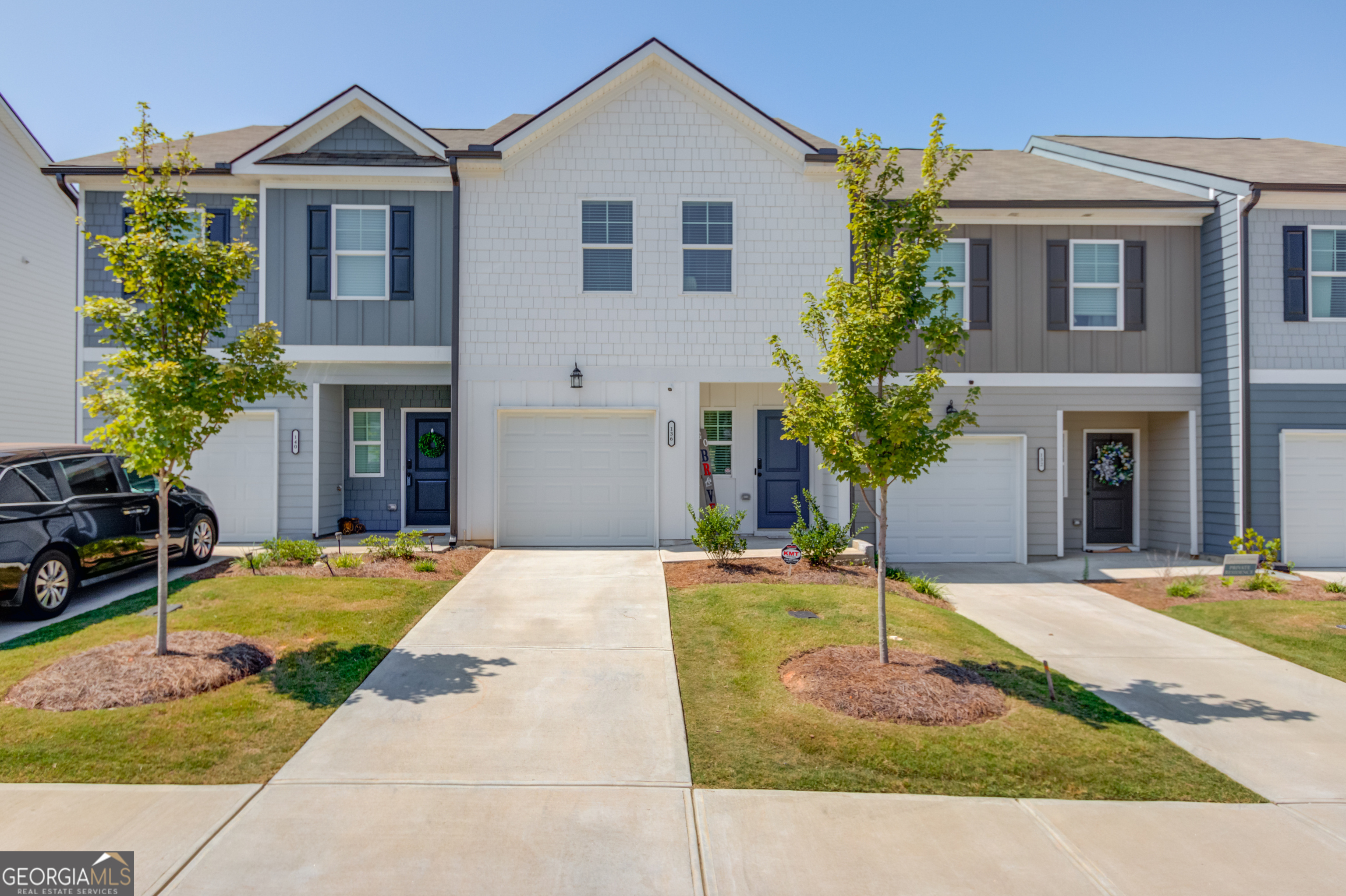 Almost new, this adorable townhouse is move-in ready! Featuring an open-concept living plan, the kitchen and family room make entertaining and everyday living easy peasey! Featuring a kitchen island/breakfast bar, stainless appliances, plenty of storage and eat-in dining area and access to the back patio; this floorplan is perfect.  You even have a private, fenced backyard which makes the perfect spot for BBQ's, hanging out during the cooler months and a secure area for your four-legged friends. A half-bath completes the main floor living.  Upstairs the Owner's suite is accentuated by a lovely ensuite bathroom with separate soaking tub and shower along with a large walk-in closet.  Two additional bedrooms along with another beautiful bathroom provide enough room for your home office, storage or guests!  Cambridge at Town Center offers its residents a clubhouse and pool!  Near all area amenities and attractions, this townhouse is ready to go!