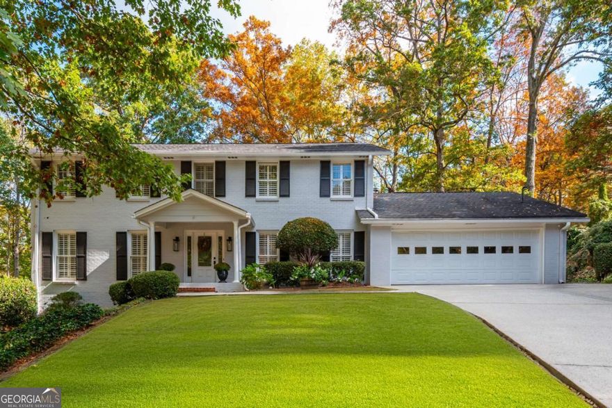 Meticulously maintained 4 Bedroom, 2.5 Bath 4-Sided Brick Traditional on Finished Basement in sought-after Walton School District.  Enter the home into the foyer, Living Room is located on the left and Dining Room on the right.  Kitchen features stone counters, island, stainless appliances with adjacent breakfast area with bay window.  Laundry Room is located off breakfast area.  Powder Room is located between the Kitchen and Fireside Family Room with access to Screened Porch overlooking large fully fenced backyard.  Spacious Primary Suite with ensuite bath and great closet space is located on Upper Level.  Three secondary bedrooms and secondary bath complete the Upper Level.  Plantation Shutters throughout.  Finished Basement with plenty of storage and/or workshop area.  Minutes to Chattahoochee River, Downtown Roswell, Avenues, shopping and restaurants.  Home is located in quiet neighborhood with no Home Owner's Association.  Homeowners may join Swim and Tennis at neighboring Hampton Lake Community for an annual fee.