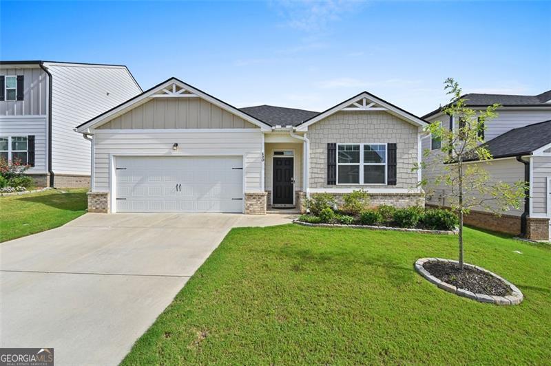 Welcome to this beautifully updated 4-bedroom, 2-bath ranch home offering comfort, style, and functionality all in one. Step inside to discover an inviting open-concept floorplan perfect for everyday living and entertaining. The spacious kitchen is a true highlight, featuring crisp white cabinets, gleaming granite countertops, and stainless steel appliances(inclusing fancy refrigerator!!) that combine classic charm with modern convenience. The primary suite is a private retreat, complete with a full ensuite bathroom and ample closet space. Two additional bedrooms and a second full bath provide flexibility for family, guests, or a home office. Enjoy seamless indoor-outdoor living with a covered back patio that opens to a fully fenced yard-ideal for pets, play. A two-car garage adds extra storage and convenience. Washer and Dryer is ready!! Don't miss this move-in ready gem with timeless finishes and thoughtful design-your perfect place to call home!