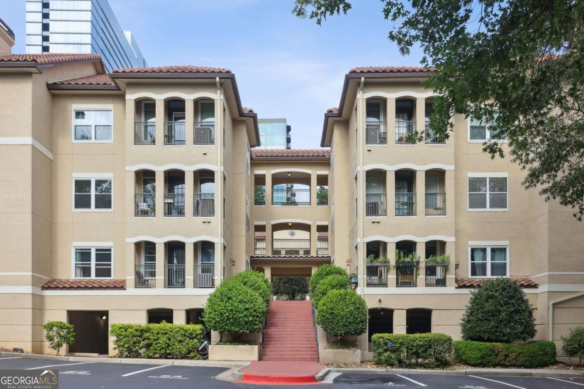 A great buy! Garden-style condominium right around the corner from Piedmont Park, Krog Street Market, Ponce City Market, & the Beltline. Beautiful 1 bedroom 1 bath condo right in the Heart of Midtown! Close to everything-interstate, parks, shops and restaurants. Award winning amenities - Resort Style Pool, Fitness Center, Dog Runs, Courtyards, Electric Car Charge Station. Hardwood Floors, Private Master suite, Oversized Walk-In Closet, En-Suite Bath w/ New Vanity & Shower/Tub Combo. Private Balcony overlooking beautiful courtyard-ready to entertain. Spacious Kitchen, Breakfast Bar. COVERED Parking Space. Location, location, location!