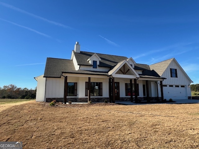 Introducing The Cottageville Plan by Southern Ridge Homes! This stunning, designer-crafted one-level home sits on a private 4.50-acre lot in the desired Central School district. Step into the romantic owners retreat, complete with a spa-like bath featuring a tiled shower, double vanity, large walk-in closet, and convenient laundry access. The open-concept design provides hardwood floors throughout the main living areas and a huge gourmet kitchen with a chef's island, solid surface counters, stainless steel appliances, walk-in pantry, and a seamless flow into the great room, perfect for cooking and entertaining. A separate formal dining room, abundant windows flooding the home with natural light, and covered front and rear patios make this home a true showstopper. Two guest rooms share a stylish Jack & Jill bath, while a private 4th bedroom/bonus room upstairs with a full bath offers endless possibilities as an office, study, or guest suite. Enjoy Privacy from your beautiful lot with plenty of room for an in-ground pool. Conveniently located just minutes from shopping, schools, and I-20. Comes with a 1-year builder warranty and $2,500 in closing costs with a preferred lender. There's still time to customize your interior and exterior color selections, make this dream home truly yours!