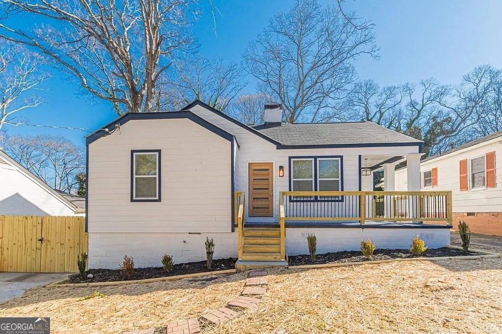 A rare gem in the heart of West End-this is the best value on the market! Thoughtfully renovated in 2022 to feel like brand-new construction, this stunning bungalow offers style, comfort, and charm at every turn. The home appraised for $515,000 in December 2024, offering instant value! From the moment you step onto the wraparound porch, you'll feel right at home. The exterior features fresh Hardie siding with bold royal blue accents, setting the tone for the beautifully updated interior. Inside, the open layout flows from a bright tea room to an elegant dining space and a chef's dream kitchen-complete with a large island, Quartz countertops, stainless steel appliances, and abundant cabinetry. The cozy den with an electric fireplace is bathed in natural light, perfect for relaxing or entertaining. Each of the three spacious bedrooms has its own private bathroom for ultimate convenience. The gated backyard, inviting layout, and stylish finishes make this home truly stand out. Currently tenant-occupied. Don't miss your chance-schedule your showing today and fall in love!