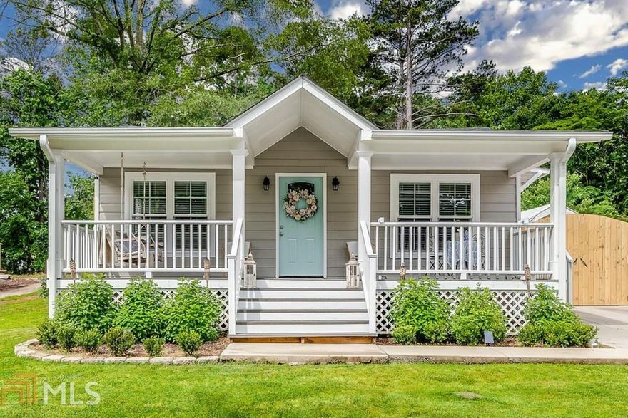 Stunning renovation in this Rose Garden Hills cottage. No detail was overlooked, from the quartz counters, dbl oven & shaker cabinets in the enormous, gourmet kitchen to the beautifully tiled bath or the wide plank wood flooring & accent beam divides the open concept family space from the kitchen. Enjoy morning coffee on the rocking chair front porch. Newer cement siding, HVAC & water heater, new windows &  new appliances;  all electric systems. Instant equity in this up and coming community with multiple homes being renovated.  Perfect for a couple or small family.