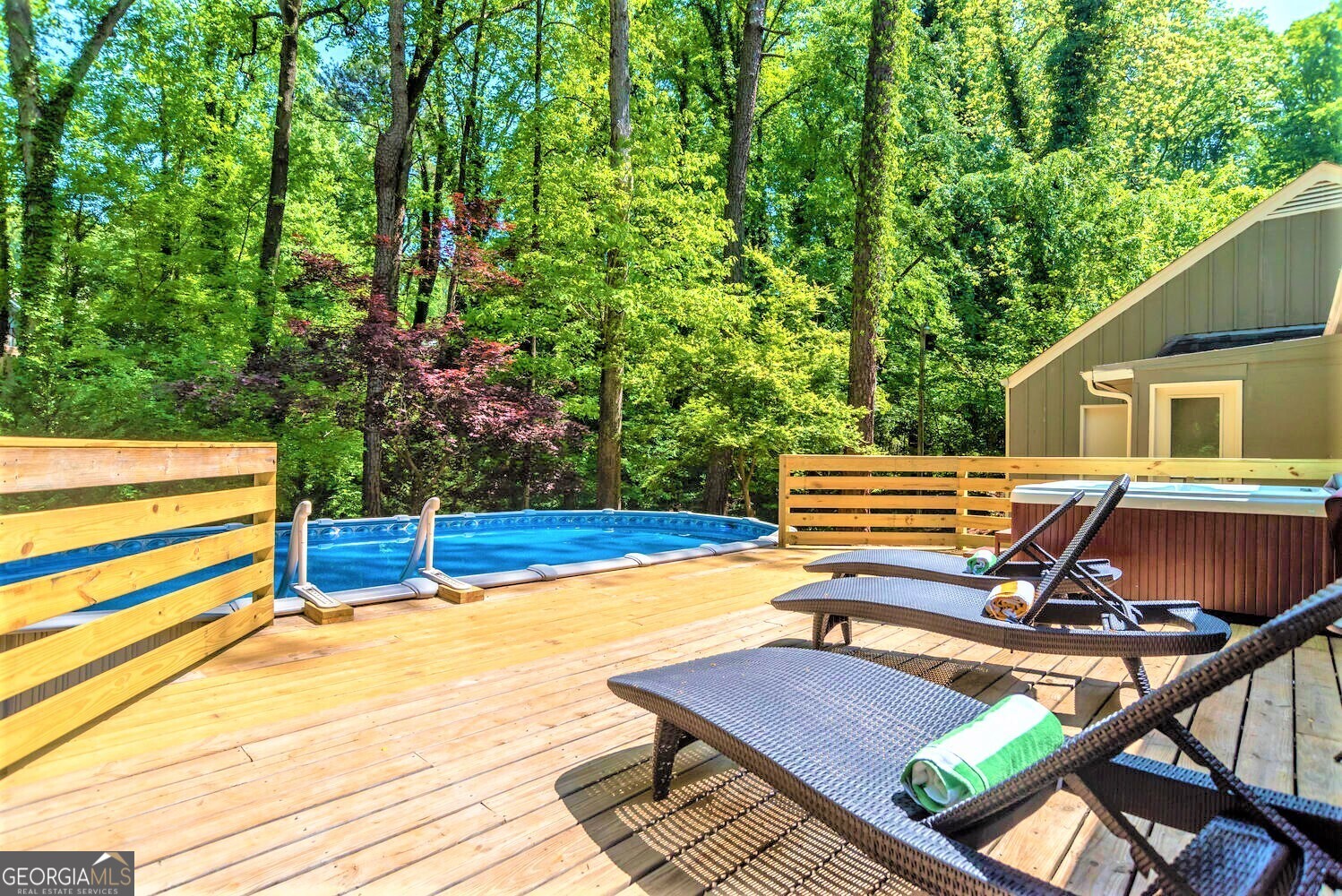 Fully furnished and extremely spacious property located in a very quiet, safe and well established neighborhood, located inside the perimeter just 10 minutes from Hartsfield-Jackson Atlanta International Airport and 20 minutes from Downtown and Midtown Atlanta, and close proximity to all major attractions in Atlanta. This is a fully renovated 6 Bedroom home (7 Beds) with hardwood floors through-out, 3 full Bathrooms, 1 half Bathroom, formal Living Room, Family Room with Office Area, full Kitchen, formal Dining Room, Laundry Room, Sunroom and a 2-car Garage. It also has a beautiful private fully fenced-in backyard including a patio with outdoor furniture, a BBQ gas grill as well as a large private semi-inground pool with pool deck and hot tub, perfect for outdoor entertaining. This property sleeps up to 14 people. Whether this will be a family vacation, a business trip, or just a convenient home to visit the surrounding area, this home offers an excellent and comfortable stay in Atlanta. A minimum rental period of 30 days required. Internet & cable TV service, pest control, landscaping, pool and hot tub services are included in the rent. Utilities (water, power, gas) are not included but can be included depending on the lease terms. Seasonal rental rates may apply for summer months. Please inquire with your exact desired lease dates for an exact quote. Lease Details: *This property is being offered only as a fully furnished home. The monthly rate is $4,100/month. (Price is valid until May 1, 2025. May - September 2025 (pool season) will be an extra $900/month.) Please note that the pool is only open during the months of May through September, and closed October through April. Please inquire with your exact desired lease dates. Internet, pest control, landscaping, trash, and pool services are included in the monthly rent. Utilities (water/sewer, power, gas) are not included and are the responsibility of tenants. They can however be included for an additional monthly charge depending on the lease terms. No Section 8. Property is currently occupied, showing by appointment only. If you would only be renting for 3 months or less, we can only rent through Airbnb/Vrbo. If you would be renting for 3+ months, then we would execute a standard lease document versus booking online through Airbnb/Vrbo, which eliminates the websites' booking service fees. Please note the additional terms for a lease: - Rent payable monthly on the 1st of each month - Refundable Security Deposit equal to $4100 - $350 Cleaning Fee - $500/pet Pet Fee (if applicable)