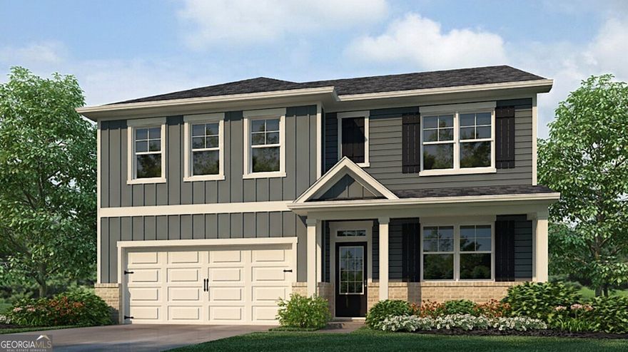 Woodland Hills Golf Course at your back door! Unbeatable Brand New Amenities--Junior Olympic Pool with Kiddies' Mushroom, Clubhouse and Tennis in desirable Cartersville City location at 151 Landsdowne Way. This Hanover floor plan home offers plenty of space for a growing family with 5 bedrooms and 3 bathrooms in 2,804 square feet. There is a spacious guest bedroom and full bath on the main. The kitchen features an oversized island, granite countertops, spacious pantry and white shaker cabinets and it opens to the family room with a cozy direct vent fireplace that is ideal for entertaining. Upstairs you will find a loft and ample sized bedrooms that can accommodate the entire family. The primary suite's bathroom features 35" dual vanities with granite, separate tub/shower combo and 2 huge walk-in closets. Parkside at Carter Grove community offers 2 entrances/exits for easy access and has nearby parks and tons of activity. Brand new primary school directly across the street. Come visit 151 Landsdowne Way today to make this your new home.