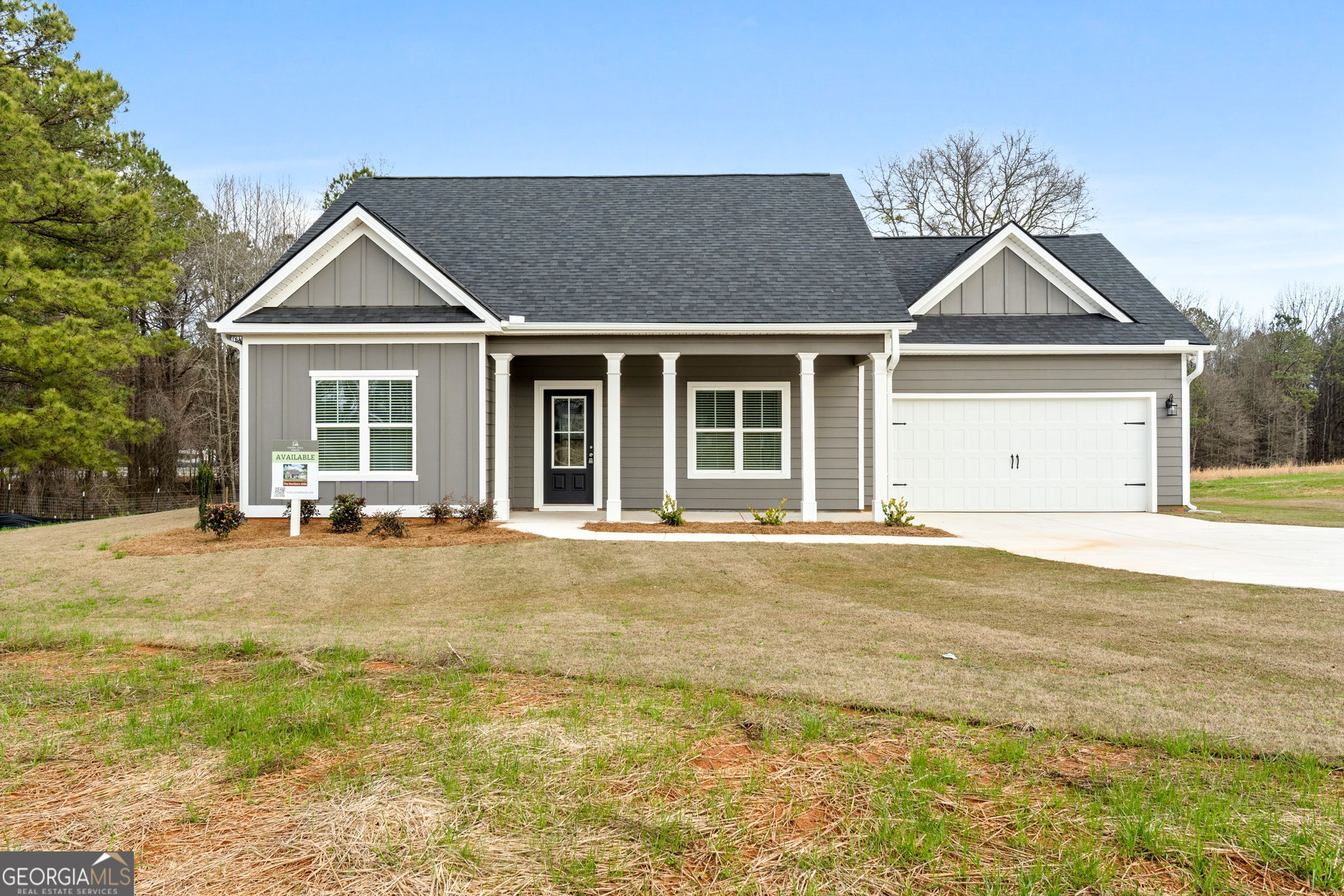 Welcome to the charming Move In Ready, Northern Hills Plan by Chisel Mill Homes; a 4-bedroom, 2-bath ranch home nestled in Grantville of Meriwether County, GA. Take in the inviting rocking chair front porch of this residence as you pull. Inside, you'll find stylish and durable LVP flooring throughout shared living areas including the open-concept kitchen, living room, and Dining area; creating a seamless flow for easy living and entertaining. The generously sized kitchen features a Granite countertops, stainless steel appliances, and plenty of cabinet space, perfect for hosting gatherings or casual meals. Set on a open 1.5-acre lot, this home provides ample outdoor space for relaxation and recreation, blending comfort and country charm in a serene setting. Photos in listing are stock from previous build