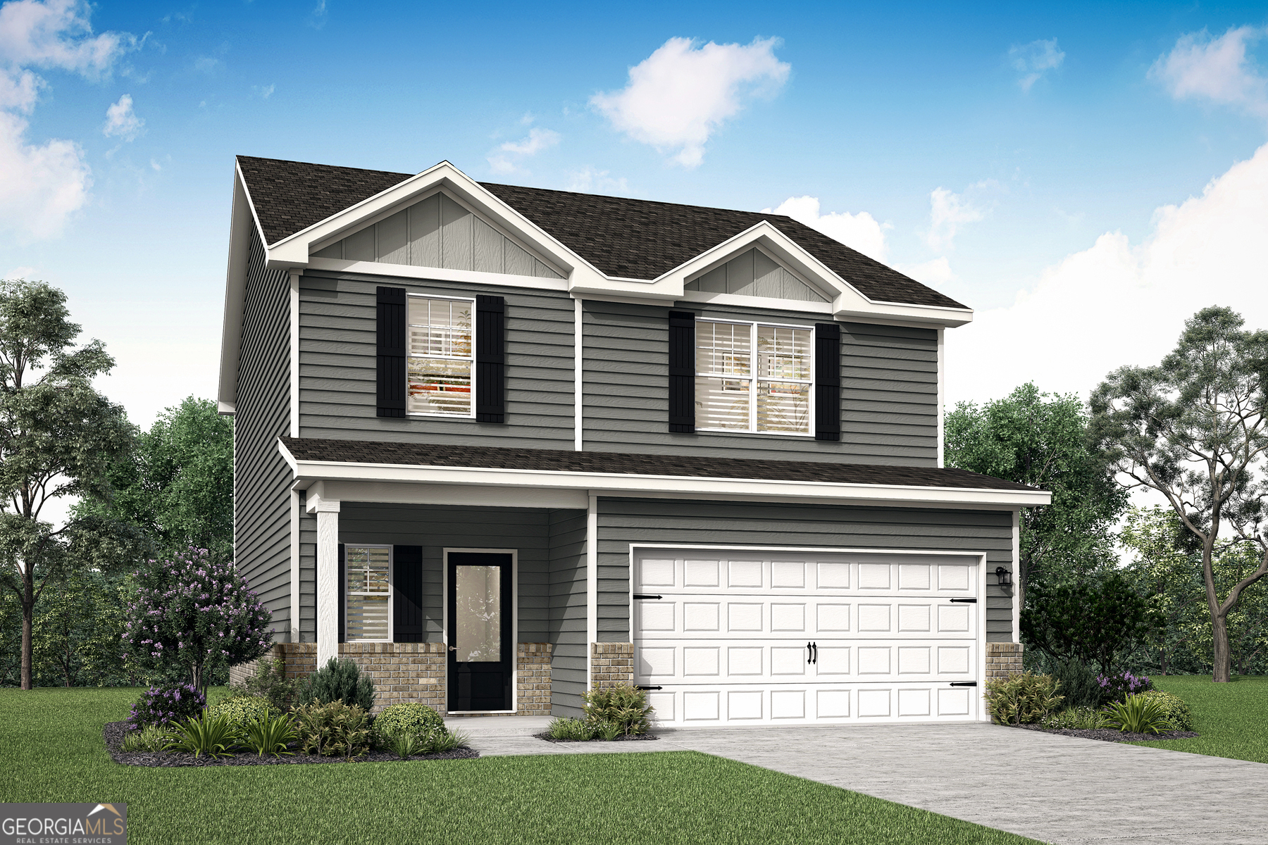 Discover the Camden, a beautifully designed 4-bedroom, 2.5-bath home that offers a perfect blend of comfort and style. As you enter, you're immediately welcomed into a cozy and inviting entertainment space, ideal for family gatherings or relaxing evenings. The kitchen is a true highlight for those who love to cook, featuring a spacious island, a convenient pantry, and high-quality stainless-steel appliances, ensuring a chef-ready experience for every meal. Upstairs, doing your weekly laundry becomes a breeze with the conveniently located laundry room, designed to make chores simpler and more efficient. All four bedrooms are thoughtfully positioned on the second floor, offering privacy and tranquility. The expansive master retreat is a standout feature, offering a generous space to relax and unwind. It is complemented by a private attached bathroom and a large walk-in closet, providing plenty of storage and convenience. With its well-designed layout and modern features, the Camden offers both functionality and luxury for families of all sizes.