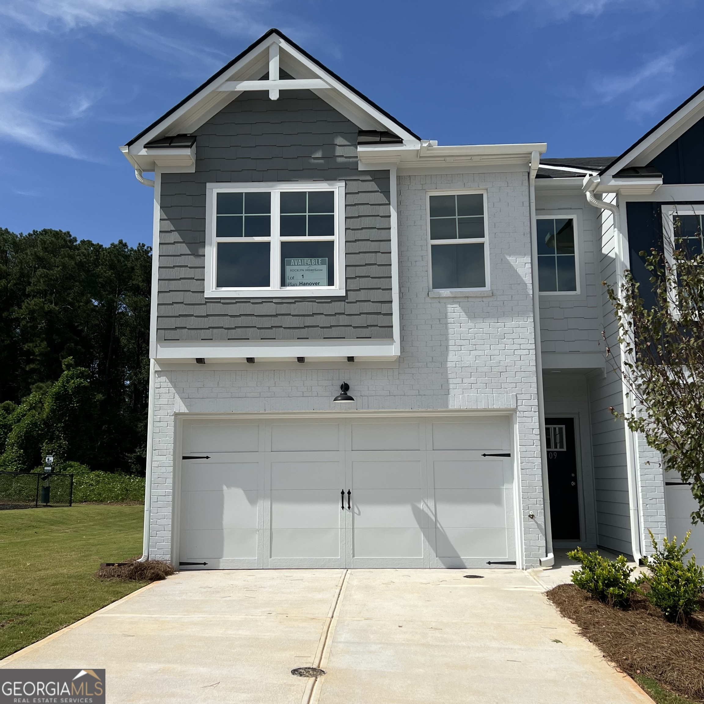 New Maintenance Free Community Located in Conyers with Convenient Access to I-20 for Quick and Easy Routes to Downtown and Hartsfield Airport. Our Beautiful Hanover Floorplan Offers 3 Bedrooms and 2.5 Bath with Front Entry 2 Car Garage and 2 Car Driveway, HUGE Backyard with Concrete Rear Patio. Enjoy a Gourmet Kitchen with Oven, Stove, Microwave, and Dishwasher Appliances Included, White Cabinets, Walk-in Pantry, Dining Room Overlooking Family Room. Upstairs Sports Bonus Room Loft Area, Two Large Secondary Bedrooms, Laundry Closet, Inviting Owner's Suite with Tray Ceilings, Sitting Area, Walk-in Closet, Raised Vanity with Dual Sinks, and Relaxing Garden Tub with Separate Shower. **Pictures are of Staged Model Home Layout** Home is Move-in Ready. Receive Seller Incentives of up to $10K FLEX CASH That Can Be Used Towards Closing Costs, First Year HOA Paid, Rate Buydown, or Appliance Packages in Addition to Permanent Rate Buydown to as Low as 4.99%* FHA/VA Fixed Interest Rate if Closing Before October 10th 2025 with Preferred Lender BankSouth Mortgage. See Agent Alex Jenkins and Peaches Watson for More Details and Availability. Directions on Google Maps - Type in Old Salem Crossing by Rocklyn Homes.