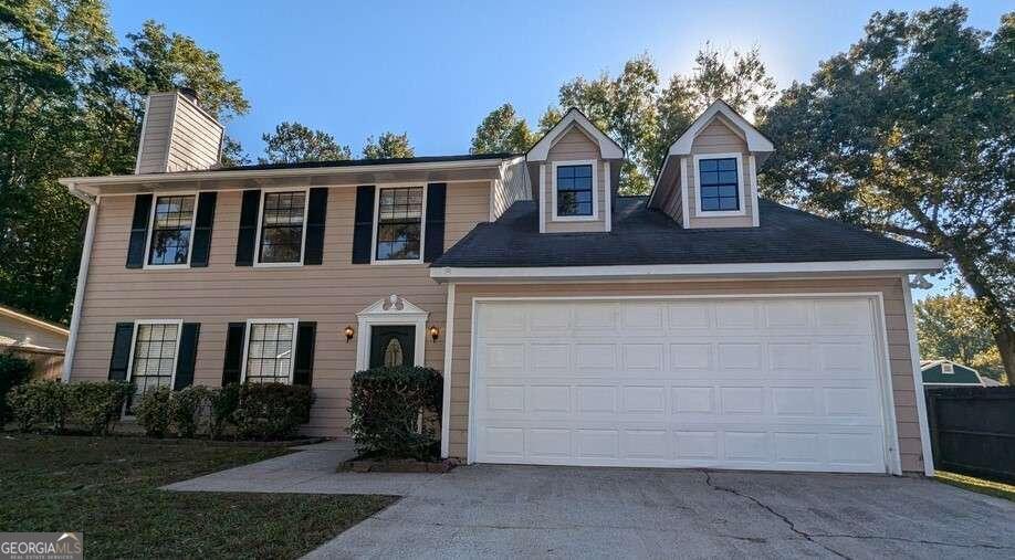 Welcome to this two-story, move-in-ready home conveniently located within minutes of I-85, parks, amazing eateries, and shopping.   Step inside and you are greeted with a formal living room and dining room for your entertaining needs with beautiful LVP flooring and plenty of natural light.  Continue inside to the eat-in kitchen with white cabinets, granite, and stainless steel appliances.  A large family room with a fireplace sits off the kitchen, perfect for movie night.   Head upstairs to the primary suite, which features vaulted ceilings, dual vanity, a large soaking tub/shower combination, and walk-in closets.  Two additional bedrooms and a nicely appointed guest bathroom complete the upper level.  Don't miss the fenced-in backyard with a large patio for your grilling needs.  You will love the location, the neighborhood, and all the area offers.  Don't let this one get by you...make this your home today!