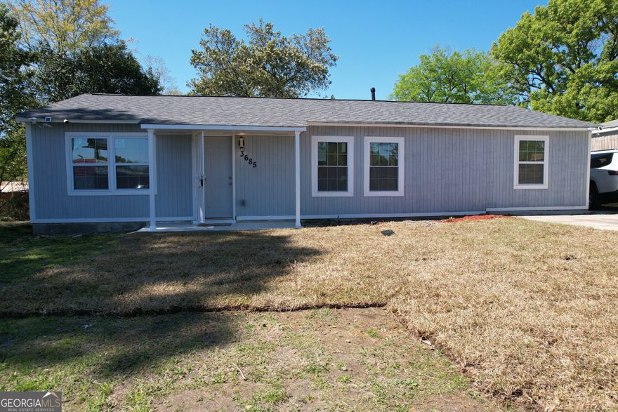 Fabulous describes this tastefully renovated home that is located in Macon Georgia. This home features a new roof, stainless steel appliances, new water heater, new hvac, a newly remodeled bathroom, 3 newly remodeled bedrooms. Enjoy a beautiful kitchen with granite countertop, porcelain tile on floor and new modern kitchen cabinets. The dining room is a large space accompanied by beautiful lighting, the floors throughout the house has luxury vinyl, which gives it a modern up scale appearance! The yard space is amazing for out door functions.  This house is a must see, don't miss out on this beautiful deal, thank you in advance.