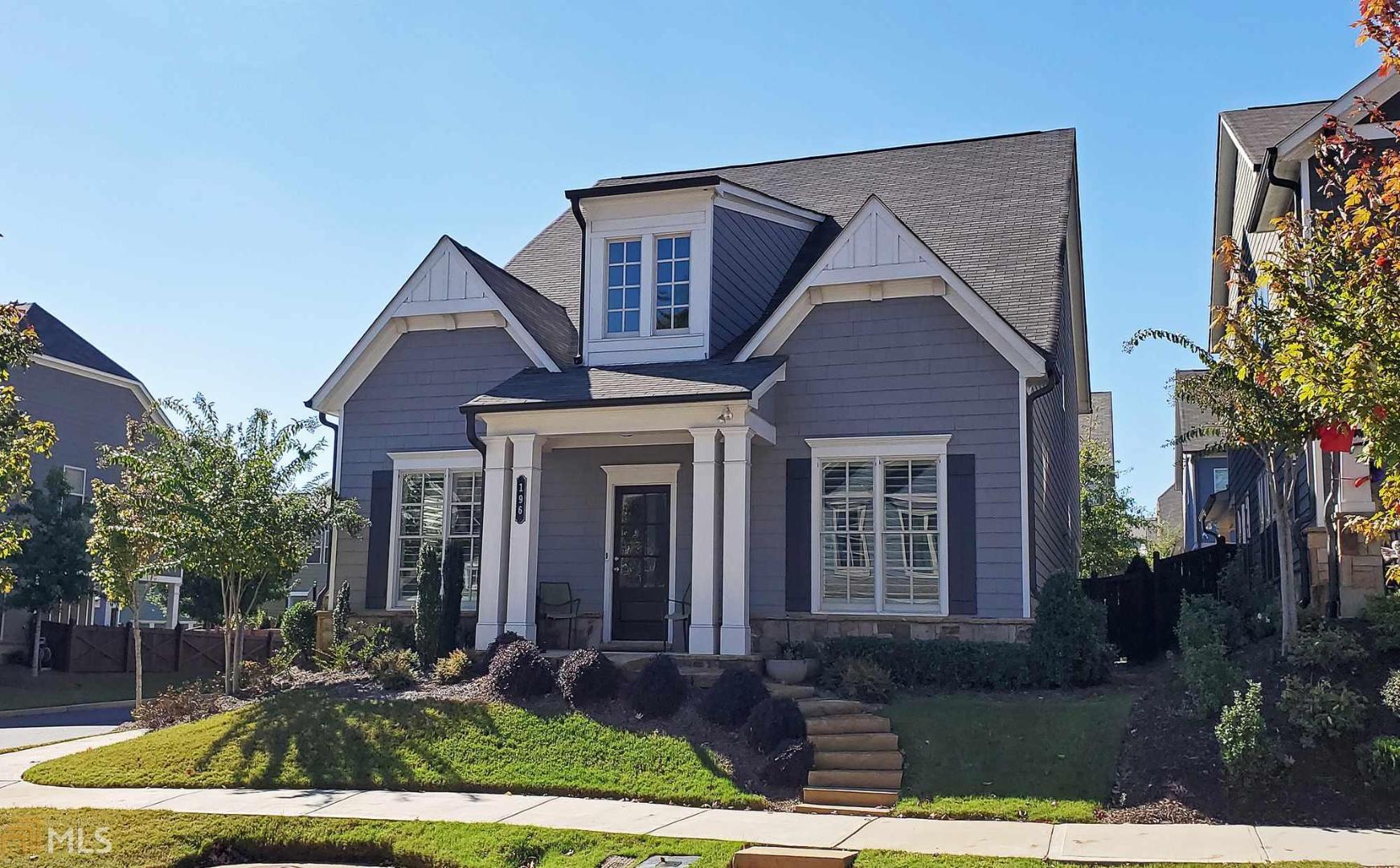 Gorgeous open concept craftsman in highly sought after Smyrna Grove. 3 years young with all of the bells and whistles, including custom quartz kitchen island, Nest thermostats and Ring doorbell. Open concept main floor with coffered ceilings and gas log fireplace with slate surround. Oversized master suite with spa like maser bath and custom California Closet. Covered back patio opens to lush Zoysia fenced in back yard with irrigation system. 2 car garage with overhead storage. Gated community with pool and clubhouse.