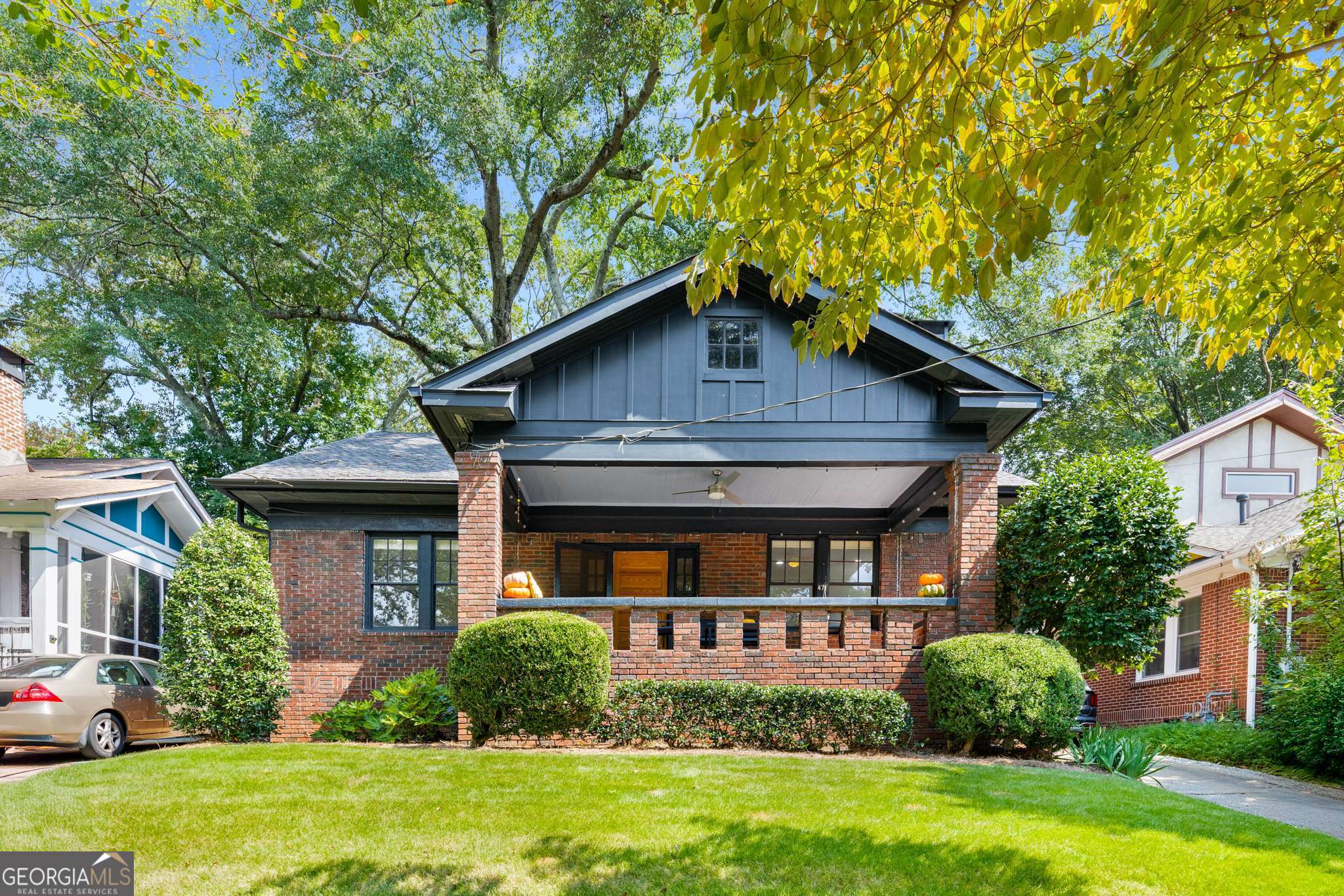 Built in 1930 and professionally renovated just five years ago, this classic Candler Park brick bungalow blends timeless charm with modern updates. Perfectly set on one of the neighborhood's favorite streets, you're only steps from local shops, restaurants, Candler Park itself, and highly sought-after Mary Lin Elementary. Configured as a duplex, the home offers flexibility rarely found in this location. The main level is a spacious three-bedroom, two-bath residence leased through the end of the year. Upstairs, a bright two-bedroom, one-bath unit brings in $2,100 per month and is leased through July of next year. This property presents a wealth of options-continue using it as an investment property, live in one unit while tenants cover part of your mortgage, or easily convert it back into a single-family home. Opportunities like this are rare in Candler Park, offering classic character, income potential, and an unbeatable location.