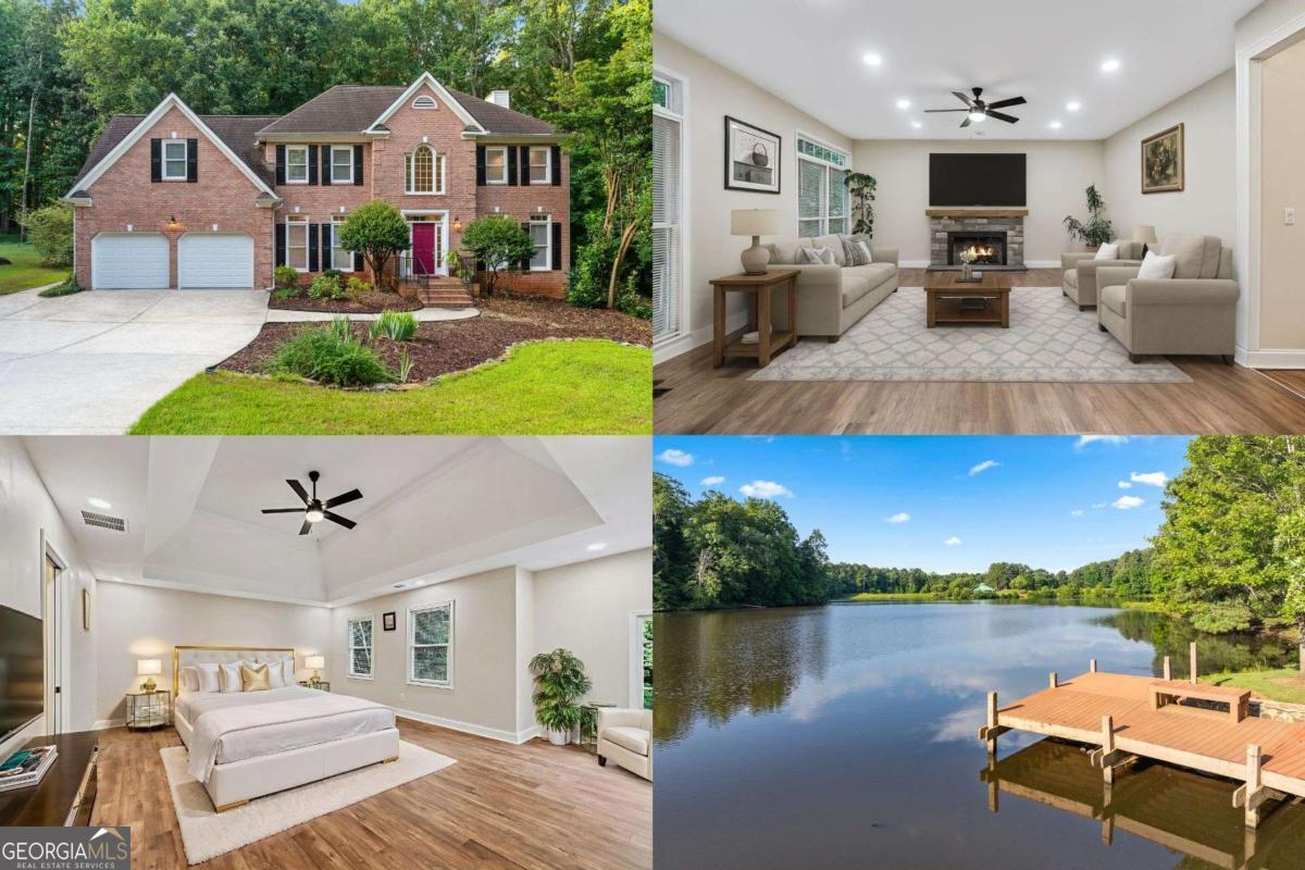 Live the Resort Lifestyle in Edgewater! Step into luxury in this like-new, beautifully renovated home in the sought-after Edgewater community. Featuring brand-new German LVP flooring, designer paint, soaring ceilings, and an open-concept layout with a cozy fireplace, this home is made for stylish living and easy entertaining. The gourmet kitchen is a chef's dream-granite counters, custom cabinets, double ovens, gas cooktop, and a sunlit breakfast room that flows into formal dining. Upstairs, the oversized primary suite is your personal retreat with a spa-like bath, soaking tub, walk-in shower, dual vanities, and two huge closets. A flexible bonus room is perfect for an office, nursery, or guest suite. Need more space? The expansive daylight basement is ready for your custom touch-home theater, gym, or in-law suite. Outside, enjoy peaceful mornings or starlit evenings on your private deck surrounded by lush greenery. Edgewater offers world-class amenities: Olympic-size pool, tennis & pickleball, clubhouse, lake, trails, and more-all just minutes from top schools, shopping, dining, and I-85. With new HVAC, water heater, and a spacious garage, this move-in-ready gem is your gateway to elevated living. Don't miss it- schedule your private tour today! First Street has incorrect information - this home is not in a flood zone.