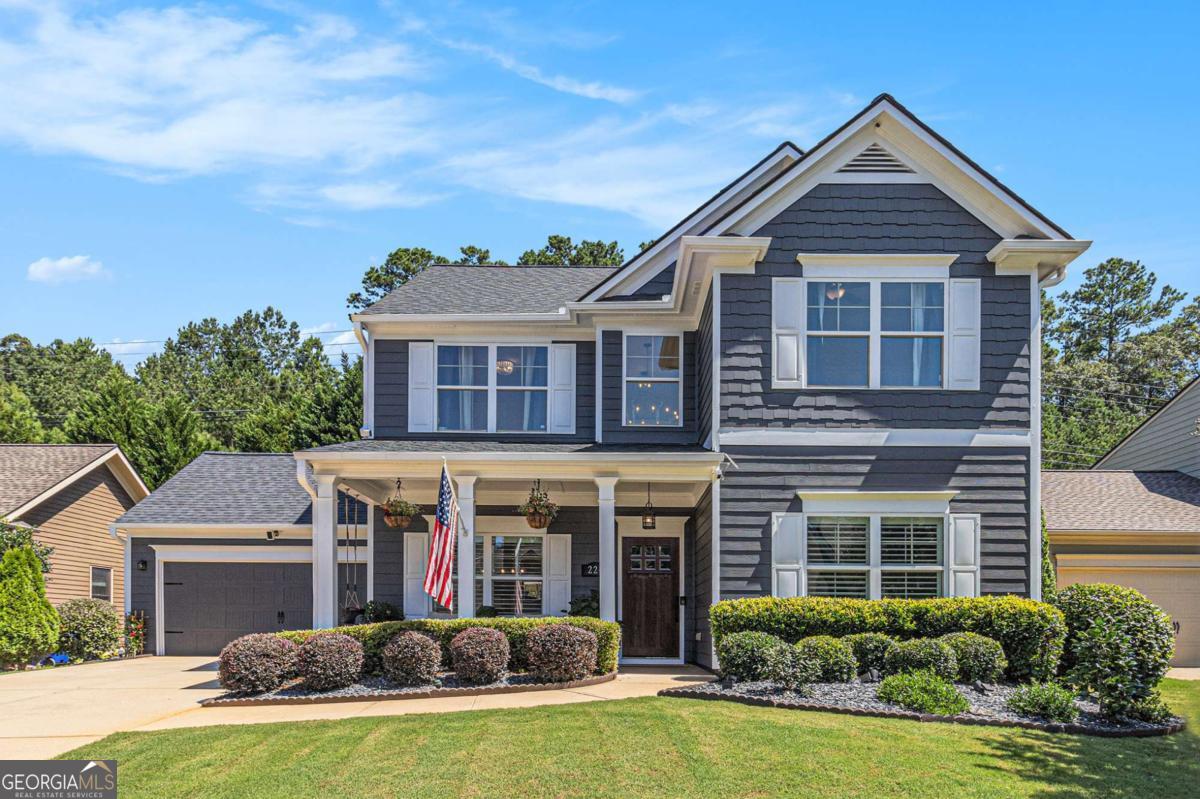 Welcome Home to 224 Haleys Court, Woodstock, GA 30188 Beautifully maintained and updated, this home offers an open floor plan perfect for entertaining, featuring a renovated kitchen with quartz countertops, stainless steel appliances, and a spacious island overlooking the family room and breakfast area. The main level includes formal dining, an office/sitting area, crown molding, updated lighting, and a screened back porch with ceiling fan. Upstairs you'll find an oversized master suite with vaulted ceilings, a garden tub, separate shower, double vanities, and walk-in closet, plus engineered hardwood floors throughout. Smart home features include Alexa-powered switches, smart thermostats, Ring cameras, and a smart garage door. The true showstopper is the backyard oasis - expanded usable space with turf, a custom putting green, a 14'x14' paver-covered porch, retaining wall with lighting, and a fenced dog area - creating the perfect outdoor retreat for relaxation, play, and entertaining year-round. Additional upgrades include a new roof, new HVAC, solid oak front door, EV charger, and fresh interior and exterior paint. This move-in-ready home is minutes from Downtown Woodstock - an unbeatable location with luxurious indoor and outdoor living.