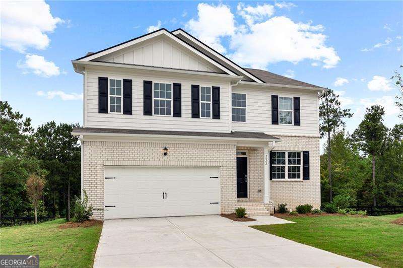 Rental NEW 2023 4 Bedroom, 2.5Bath, Open Floor Plan Views to Living Room and Back Deck, Has Formal Dinning Room and Flex Room which could be a 5th Bedroom, Upstairs has 4 Full Bedrooms and 2 Full Baths, Over size Primary Room with Large Primary Bath with Large Walk in closet, Separate Soaking Tub and Shower with Private Water Room, Large Loft area could be a second Living Room or Play Room for the Children, Secondary Bedrooms Good Size and Laundry Room. Back Yard is Nice Size, Close to Sweetwater Creek State Park, I-20 Shopping and Dining, Nice Open Concept DR Horton Hanover Floorplan. Dont Miss This Beauty!