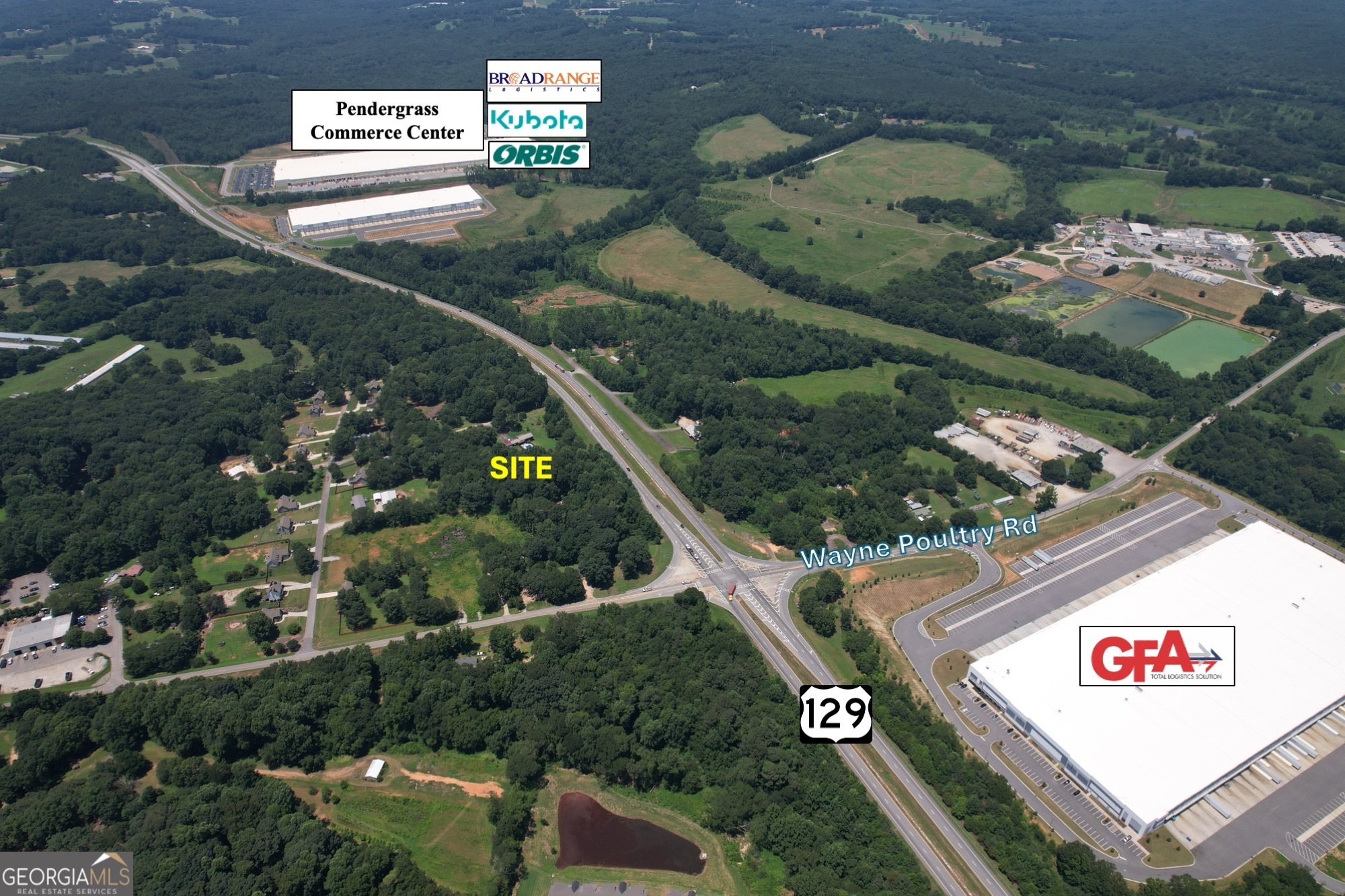 0 Highway 129 and Wayne Poultry Road