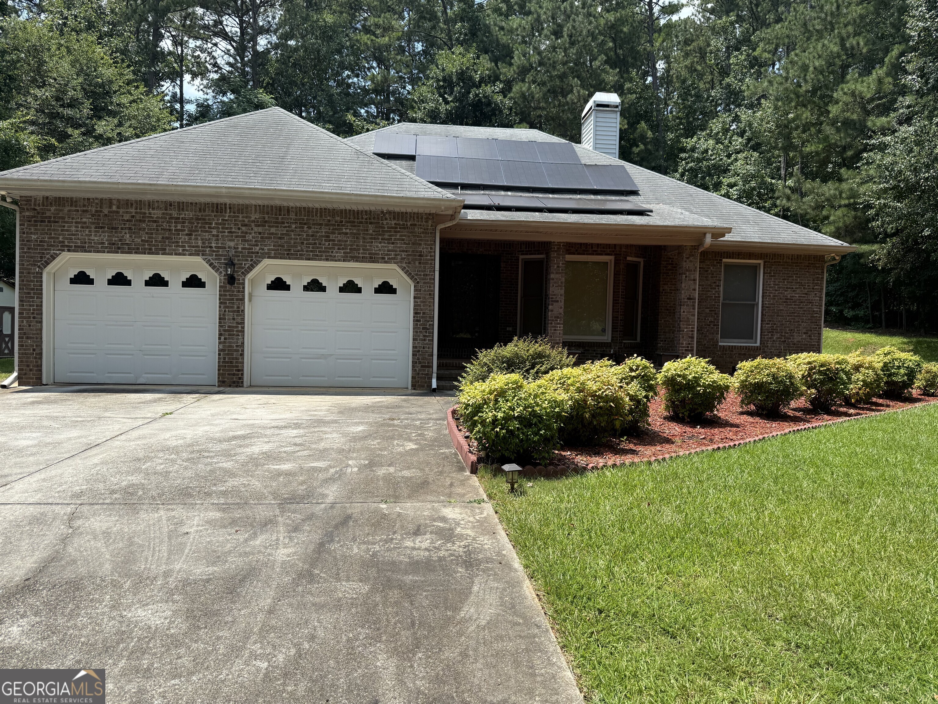 Come see this beautiful 3-bedroom, 2.5-bath, all-brick ranch-style home! Freshly painted! The home sits on a corner lot with mature trees for privacy. Walk out to a private backyard for relaxation or family gatherings. Enjoy a large master bedroom with a luxury bath and French doors that lead out to the patio. Sunken family room with French doors and beautiful fireplace! Laundry room and 2-car garage! Storage house out back and attic space to store your Christmas trees and holiday items! Don't miss out on this one! Quick move in!