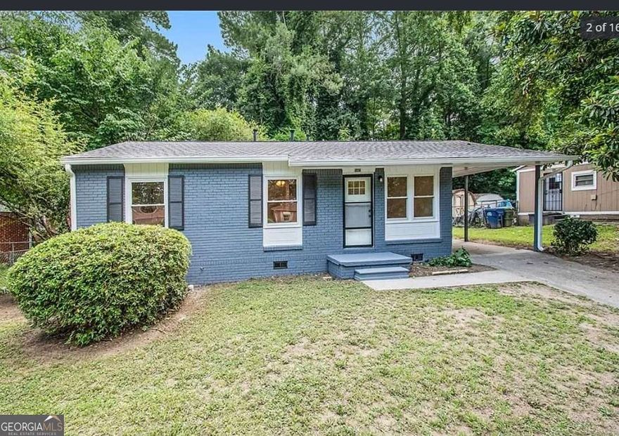 Recently renovated, tenant-occupied home in Atlanta with instant rental income. Updates include newer roof, flooring, countertops, appliances, and more. Features solid surface counters and a double vanity in the bathroom. Convenient location close to all that ATL has to offer.