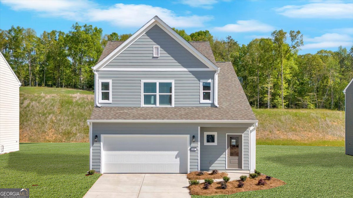 At 107 Lavender Circle, the fun starts before you even step inside. This move-in ready Blossom plan sits right in the middle of Salacoa, Calhoun's only waterpark community, and let's just say it's anything but ordinary. Splashacoa is basically your neighborhood waterpark, perfect for cooling off or just kicking back poolside at Dip Happens. The kids have their own playground at Little Lumberyard, your pup gets VIP access to the Bark Yard, and you've got front-row seats to lakeside sunsets and concerts at Sunset Cove. Want to paddle across the Lilypad lake or challenge your neighbor to a match at The Big Dill? That's just a regular Tuesday around here. Now for the house - it's just as impressive. You walk in and everything feels open, bright, and totally welcoming. The kitchen is a showstopper, complete with a gas stove (yes, gas!) that's perfect whether you're a seasoned chef or a breakfast-for-dinner kind of cook. It's got a big island, modern finishes, and flows right into the dining and living areas so you're always part of the action, no more cooking in isolation. Upstairs, the vibe is all about comfort. The primary suite feels like your own little sanctuary with a spa-style bathroom and a huge walk-in closet that could easily double as a dressing room. The extra bedrooms are perfect for guests, a home office, or that craft room you've been thinking about. Oh and the laundry room is upstairs too, which means no more dragging clothes up and down stairs. 107 Lavender Circle isn't just a house. It's your launchpad into the kind of lifestyle that most people only dream about. Around here, life's a little brighter, a lot more fun, and full of moments you'll never want to miss. Come see it for yourself you're going to love it. Lower monthly payment with permanent rate buydown opportunity on select homes only with our preferred lenders. Must be FHA or VA loan.