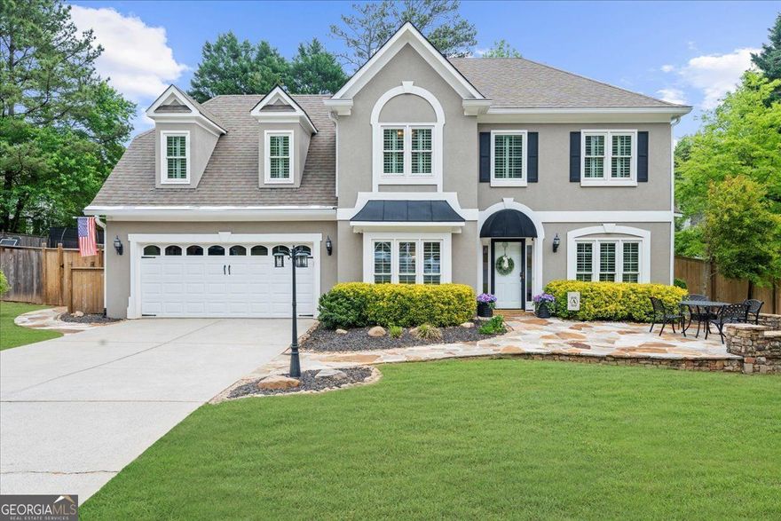 Welcome to Hillbrooke!  This home has everything you want; in the location you need.  Located in a low traffic cul-de-sac at the back of the neighborhood known for its community involvement including Progressive Dinners, Halloween Parties, Summer Swim Team, Cookies with Santa, Pickleball and Tennis Teams, and so much more!  The abundant outdoor living space includes a hardscaped area in the front yard, the perfect spot to have a glass of wine and chat with the neighbors and in the backyard, you'll find even more hardscaped area, including a firepit and walkways almost completely around the house.  You'll have space to spread out and entertain and there is still plenty of yard left for the animals to enjoy or have a garden.  The first floor features an updated kitchen including white cabinets and wooden vent hood, which opens to a beautiful, enclosed sunroom (it even has a doggy door!), a mudroom with a coffee station and tons of storage cabinets and drawers, a huge laundry room, along with an office with French doors and a formal living room that can easily be converted back to a formal dining room.  Upstairs you'll find the primary bedroom with a large closet with built-in shelving, a secondary built-in closet along the far wall, a renovated bathroom with a large glass-enclosed shower and freestanding flatbottom soaking tub.  No details were spared in this renovation, including niches in both the shower and tub area for all your beauty products as well as a mounted tv to watch your favorite shows while relaxing in the tub.  Three additional bedrooms make up the second floor, including one bedroom which has been enlarged by enclosing the second story entry.  The largest bedroom was formerly a bonus room and could easily be used again as a bonus room if the bedroom space is not needed.  The secondary bathroom has been completely renovated, and the design choices will fit with any decor style.  The home has no carpet and features new duct work, so you won't have any issues with allergens...or pets, people spilling drinks, etc.  There are tons of little extra touches throughout the home including EV charger in the garage, wifi security camera system, plantation shutters throughout and ceiling fans in each bedroom, along with the sunroom.  Homes don't come available in Hillbrooke very often so here's your chance!