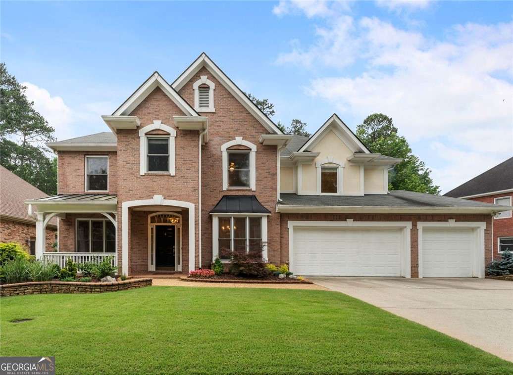 This one has it all. Large, level, fenced lot, 3 car garage, and a "primary closet to die for"! A flexible bonus room just off the entrance-ideal for a playroom, home office, or creative space. The main level features a bedroom and full bath. The updated kitchen showcases designer finishes, soft neutral tones, and added counter space just off the breakfast area-ideal for casual dining or entertaining. In the heart of the home, the great room shines with a grand stone fireplace framed by custom built-in bookcases and a stunning wall of windows that flood the space with natural light. Upstairs, the oversized primary suite offers bay windows, a large spa-like bathroom with marble shower, soaking tub with picture window, double vanities, and a massive walk-in closet that spans the length of the room. Two additional guest rooms are stylishly updated, and a built-in office nook with extensive storage provides function without sacrificing aesthetics. A spacious loft adds flexibility for a secondary living area, media room, or playroom. Complete with a level driveway, three-car garage, and a flat, private backyard-this rare find offers comfort, convenience, and curb appeal in one unforgettable home.