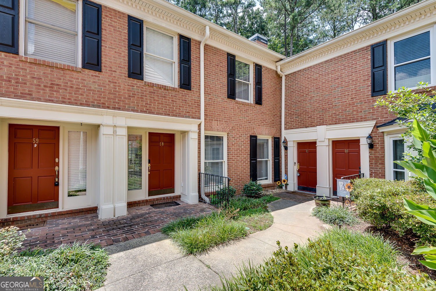 Located in the hidden gem gated community, Mt Vernon Plantation Townhome Residences, in Dunwoody/Sandy Springs area, this two-story 3 BR 2.5 BA townhome is beautifully updated and clean, and is managed directly by the owner. Updated with care, this 1750 square foot townhome features a freshly painted interior, upgraded kitchen with newer appliances (gas range), LVP flooring, new granite counters, and beautiful tile throughout. The powder room on the main level has a new marble counter and a new sink, and provides access to the laundry room: the full-sized stacked washer and dryer are included in the lease. With a large living room, light-filled dining room with floor-to-ceiling windows overlooking private, wraparound patio, this townhome is both bright and homey and lives more like a house than a townhome. Upstairs, all three bedrooms have new LVP flooring. The primary bedroom has a walk-in closet and en suite bathroom. A hall bathroom is shared by the other two bedrooms. There are many closets and lots of storage in this townhome! Outside, there are many ways to enjoy nature in this community: tranquil pond, shaded walking path, playground, fenced dog park, pool, and tennis courts are all within the gates of Mt Vernon Plantation. Plenty of parking is available steps away from the front door. Walk out the community's secure pedestrian gate to Marta, Perimeter Center, and many Dunwoody restaurants & shops. The owner is the property manager, so there are no frustrating dealings with a property management company. This townhome is move-in ready.