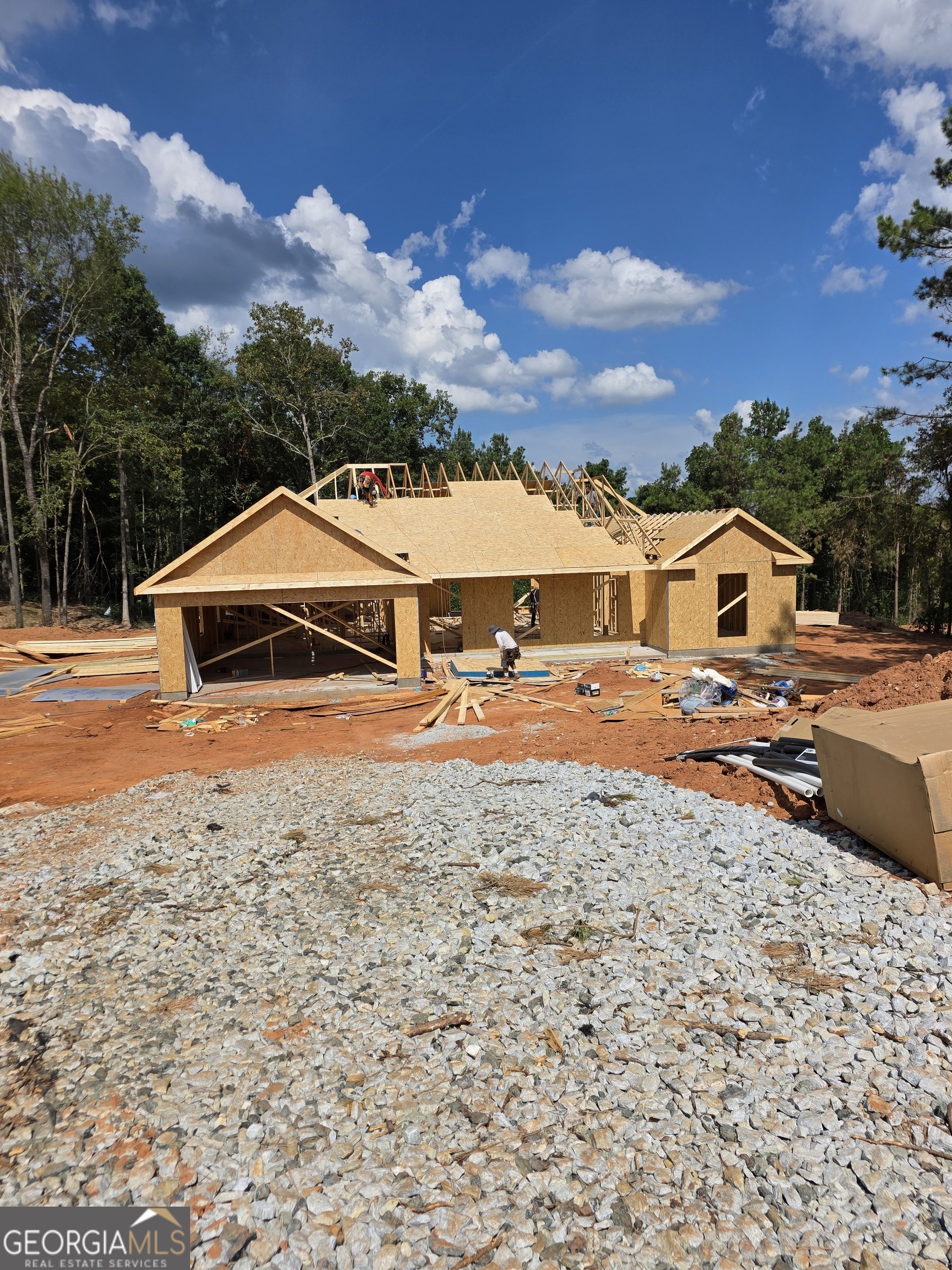 UNDER CONSTRUCTION. Not in a Subdivision no HOA on 1.46 Acre Lot! Abraham Floorplan has an Open Concept with Vaulted Ceilings! Family Rm has Woodburning Fireplace with Built-ins on each side. Granite in the Kitchen, Large Island, Breakfast Bar and Pantry! Separate Dining Rm! Split Bedroom plan! Master Suite boast tray ceilings, separate/double vanity, granite in master bath, soaking tub w/separate shower and Walk-in Closet! LVP flooring throughout except bedrooms. Covered front and back porches! Homes qualify for USDA 100% Financing! Builder is offering $4000 incentives in closing costs with use of preferred lender. Photos and/or renderings are representative and not the actual property.