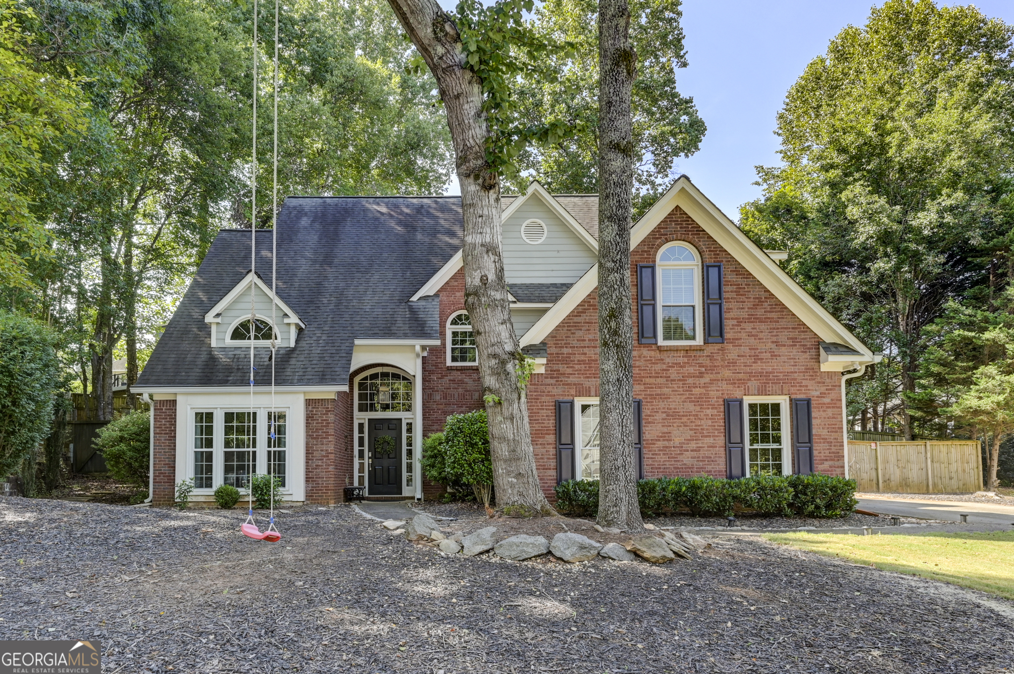 Great home located in a quiet cul-de-sac at the end of sought after Carriage Oaks Subdivision nestled in the foot of Kennesaw Mountain. This home has 4 bedrooms and 2.5 bathrooms, separate living and dining rooms and a family room with fireplace and built-in shelves. Eat-in kitchen with gas range and stainless steel appliances with view of the family room. French doors leading you from the family room to your fenced backyard with wood deck and stone patio. Gutters were replaced within the past 2 years and have gutter guards throughout. Windows were installed and upgraded with energy efficient windows. Enjoy the community pool, tennis courts and clubhouse at the Carriage Oaks Drive entrance of the subdivision. Located 2 miles west of Marietta Square with many restaurants, shopping and entertainment for your pleasure.