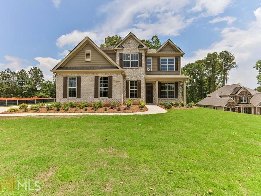 Swim community. Grayson Plan 5BR/4BA Grand Two-story Foyer. 3 Car side entry garage. Gourmet Kitchen with 42" grey cabinets, granite c'tops, farm-style sink, and soft close cabinets/drawers. Hardwoods throughout main level. Master Retreat up with elegant sitting room with fireplace. Three more spacious BR's up with additional spacious loft too. Home is located on an irrigated, one acre estate lot.