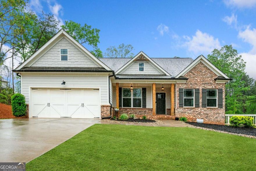 Welcome Home to Desirable One-Level Living  This beautifully maintained ranch-style home offers the ease of sought-after single-level living in a quiet, charming community-perfectly blending comfort, convenience, and timeless style.  Set on a  full daylight basement, this home is move-in ready and in pristine condition. Thoughtful touches-such as the architectural landscaping wall-create a private backyard retreat with space for a future pool. The terrace level is stubbed for a bath and ready to finish, providing an opportunity to double the current living space. Photos of terrace level rooms are  renderings of possible use.  Inside, the open floor plan is ideal for both entertaining and everyday living. A vaulted formal living room, separate dining room, and private study off the foyer offer flexible spaces for gatherings or work-from-home needs. The gourmet kitchen overlooks the vaulted family room with a cozy fireplace, while the covered rear deck, complete with its own gas-log fireplace,  extends your living space outdoors, offering serene views of the backyard.  The spacious primary suite serves as a true retreat, featuring a trey ceiling, spa-inspired bath with soaking tub and separate shower, and dual walk-in closets. Additional highlights include two pantry closets, a family foyer/laundry area with direct garage access, and the unfinished daylight basement-offering endless potential for expansion or storage.  Whether hosting friends or enjoying a quiet evening at home, this distinctive ranch combines thoughtful design, modern comfort, and everyday convenience. Come see it today-and experience easy living at its best!  NEW PHASE THREE SECTION OF THE COMMUNITY HAS A PLANNED AMMENITY AREA WITH POOL AND TENNIS.