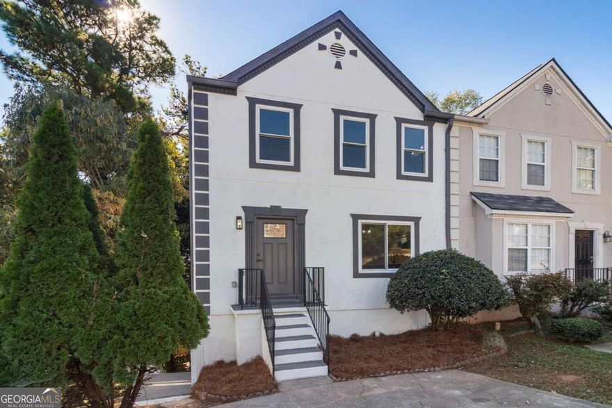 Stunningly renovated 4 bed/2.5 bath townhome with full basement featuring brand new Luxury Vinyl Plank flooring, brand new HVAC, new interior and exterior paint, new lighting and plumbing fixtures everywhere, new granite countertops in kitchen and bathrooms, and new stainless-steel appliances. Large living room offers fireplace, two French doors to the deck that allow in lots of natural lighting, and views to the kitchen. Large kitchen offers plenty of cabinet and countertop space, new granite, new stainless steel appliances, pantry, and eat in kitchen area. Large Master bedroom offers big windows allow in lots of natural lighting and En-suite with double vanity, low flow toilet, and tub/shower combo. Two secondary bedrooms upstairs and secondary bathroom with large vanity, low flow toilet, and tub/shower combo. Full finished basement offers the fourth bedroom and bonus room/recreation room/den. Out back the two story decks overlook the fenced in backyard waiting for your personal touches.