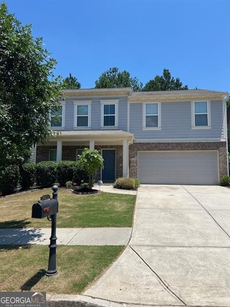Light, cheerful, freshly painted, new carpet, and well-maintained home in a wonderful Swim/Tennis community near top-rated schools in Sugar Hill. This home boasts a welcoming open floor plan on the main level with both hardwood floors and carpet. The separate formal dining room could also be used as a flex room, office, etc. The kitchen has stained cabinets, stainless steel appliances, pantry, and granite countertops and an eat-in kitchen that has an open view into the family room. The private fenced-in backyard has a patio that is perfect for grilling, entertaining or simply relaxing with family/friends. Upstairs is an oversized Master Suite with a walk-in closet and Master Bath with a separate tub/shower and dual vanity. The 3 additional upstairs bedrooms are a nice size with great closet space. The upstairs also boasts a loft that could be used as a media room/family room/play area. The two full bathrooms and a walk-in Laundry Room complete the upstairs. The layout of the home is very convenient! In addition to the two-car garage, there is additional space in the driveway for guests to park. This wonderful home is located in a great community with a beautiful clubhouse, swimming pool, tennis courts and even a playground. It is also very close to great shopping and restaurants (Mall of Georgia & downtown Sugar Hill), concerts (The Bowl at Sugar Hill), boating, fishing and swimming at Lake Lanier, and so much more! Schedule an appointment to view today; you won't be disappointed!