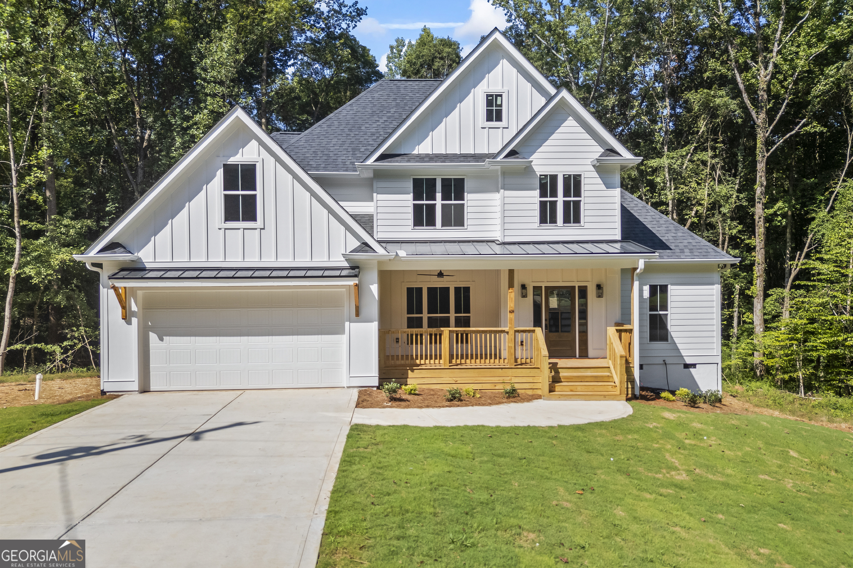 Brand New Construction Built by His Vision Inc! Welcome home to this stunning 4-bedroom 3-bathroom, with Bonus Room, new construction masterpiece nestled in the heart of Banks County. Designed with functionality and luxury in mind, this home features an open-concept layout that brings the kitchen, living, and breakfast areas together in one beautiful, flowing space. The spacious kitchen is a true showstopper-complete with granite countertops, a center island perfect for casual dining, and a sunny breakfast nook to start your mornings right. A separate formal dining room offers the perfect setting for family dinners and holiday gatherings. Soaring ceilings in the living room create a grand, luxurious atmosphere, complemented by a custom accent wall that adds both warmth and personality. Enjoy stylish touches throughout the home, including tiled showers, granite surfaces in all bathrooms, and a thoughtful blend of LVP flooring and cozy carpeting. Outside, the curb appeal is undeniable, with custom exterior accents that make this home stand out from the rest. The private backyard offers a peaceful escape-ideal for cookouts, kids' ball games, and memory-making moments. Banks County Schools, Close to I-85, the Tanger Outlets, dining, and shopping. Easy commute to Athens and surrounding areas! Don't miss your chance to own a brand-new, thoughtfully crafted home built by a company with vision, integrity, and heart.