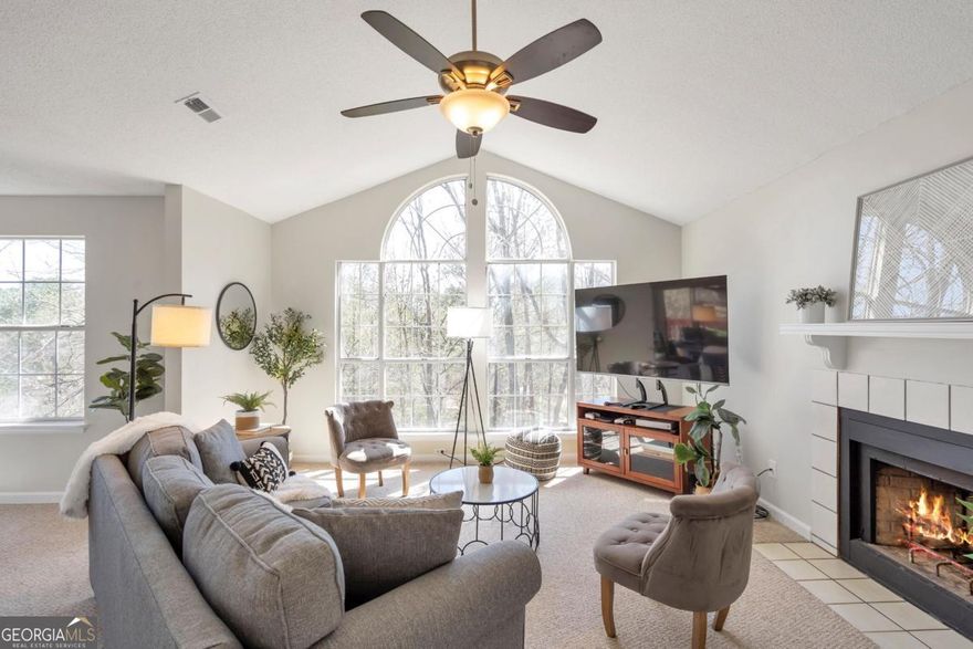 Welcome to this spacious and charming 3-bedroom condo located in a private golf course community. The light-filled great room features oversized bay windows and a cozy wood-burning fireplace, creating a warm and inviting atmosphere. The kitchen is currently undergoing a full remodel, which includes new flooring, fresh paint, an updated pantry, and modern cabinet fixtures. One of the bedrooms offers the flexibility to be converted into a large office or flex space to suit your needs. Step out onto the private balcony and enjoy serene wooded views and blossoming trees and a reserved parking spot with ample guest parking. As a resident, you'll have access to top-tier amenities including a private pool, clubhouse, and fitness center. This property also offers low rental fees, a 2-year lease term option, and pets are considered on a case-by-case basis. DonCOt miss your chance to live in this beautiful and peaceful settingCoschedule your private showing today!