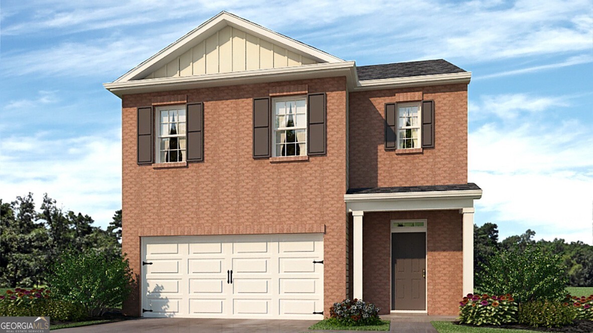 3044 Manor Hill Place is one of our new construction basement homes at Pointe Park in Union City, GA. The Robie home features 5 bedrooms and 3 bathrooms, plus a 2-car garage. Through the front door, a foyer will welcome guests passed the stairway into the main living area. The open family room allows room for a dining table to enjoy meals with loved ones or to relax after a hard day's work. A large island separates the kitchen from the living area providing space to enjoy a quick meal or prepare food for the family. The kitchen is well equipped with white shaker style cabinets with soft close doors, granite countertops, stainless-steel appliances, and a walk-in pantry. A spare bedroom and bathroom sit off the kitchen. Once you head upstairs, you are greeted by an open loft area that allows easy access to the 4 remaining bedrooms in the house, including the primary suite. The primary bedroom offers rest and relaxation with the deluxe bathroom featuring dual vanity and separate tub and garden shower. Homeowners will enjoy easy access to the laundry room on the second floor, right outside the primary suite. Reach out to us at Pointe Park today to learn more about 3044 Manor Hill Place.