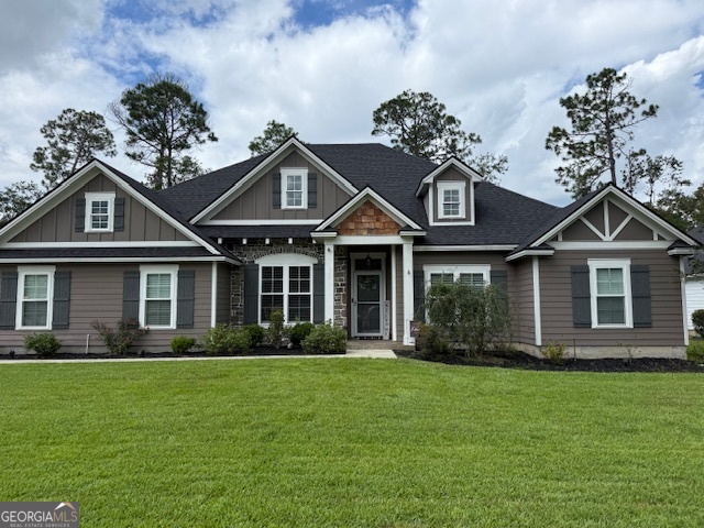 This beautiful home built by Dixon Taylor is located in Knights Mill on a private lot with no neighbors behind. Beautiful LVP flooring throughout the home with NO CARPET!!! Open floor plan makes entertaining a pleasure. Dining room has unique wood coffered ceiling. Kitchen and Great Room ceilings are accented by wood beams. Cook's dream kitchen with stainless steel appliances including French door refrigerator, smooth cooktop stove, dishwasher, and farmer's sink. Large island work area with bar seating. Split bedroom plan. Owner's suite is very spacious and accented by coffered ceiling with special lighting feature. Relax in the spa like bath with double vanity with granite counter tops; soaking tub with handheld shower attachment; full tile shower with bench, rain head shower along with regular shower head and handheld shower!!! Best of all worlds. Sliding doors leading from great room to screened porch area have an energy efficient film added which allows for a more comforable temperature in those hot summer months. The screened in porch has tiled floors and solar screens and leads out to a beautiful pergola. A large sunroom behind the great room with walls of windows for gleaming natural light. Full bath off sunroom and 4th bedroom. Another full bath between the two front bedrooms. Attached two car garage PLUS a 3rd garage area for golf cart or storage. Extra parking pad and extra wide driveway. Perfect for an RV. Double gate to backyard. Privacy fenced yard. Don't miss seeing all this wonderful home has to offer. Call today for your appointment to see!