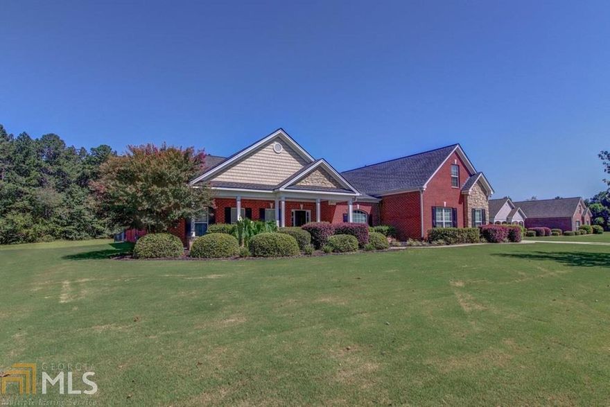 Located in eastern Newton County, minutes from Stanton Springs Tech Park and I-20 this 4 side brick home sits on over an acre in a small quiet neighborhood, convenient to East Newton Elementary and the new Eastside HS. Spacious front porch and covered patio in the back with in-ground salt water pool and hot tub. Enough parking for everyone with a two car attached garage and a detached garage perfect for a shop! Grand master suite has fireplace and an oversized walk-in closet. Huge Family Room opens to Kitchen with island and stainless steel appliances. This home has