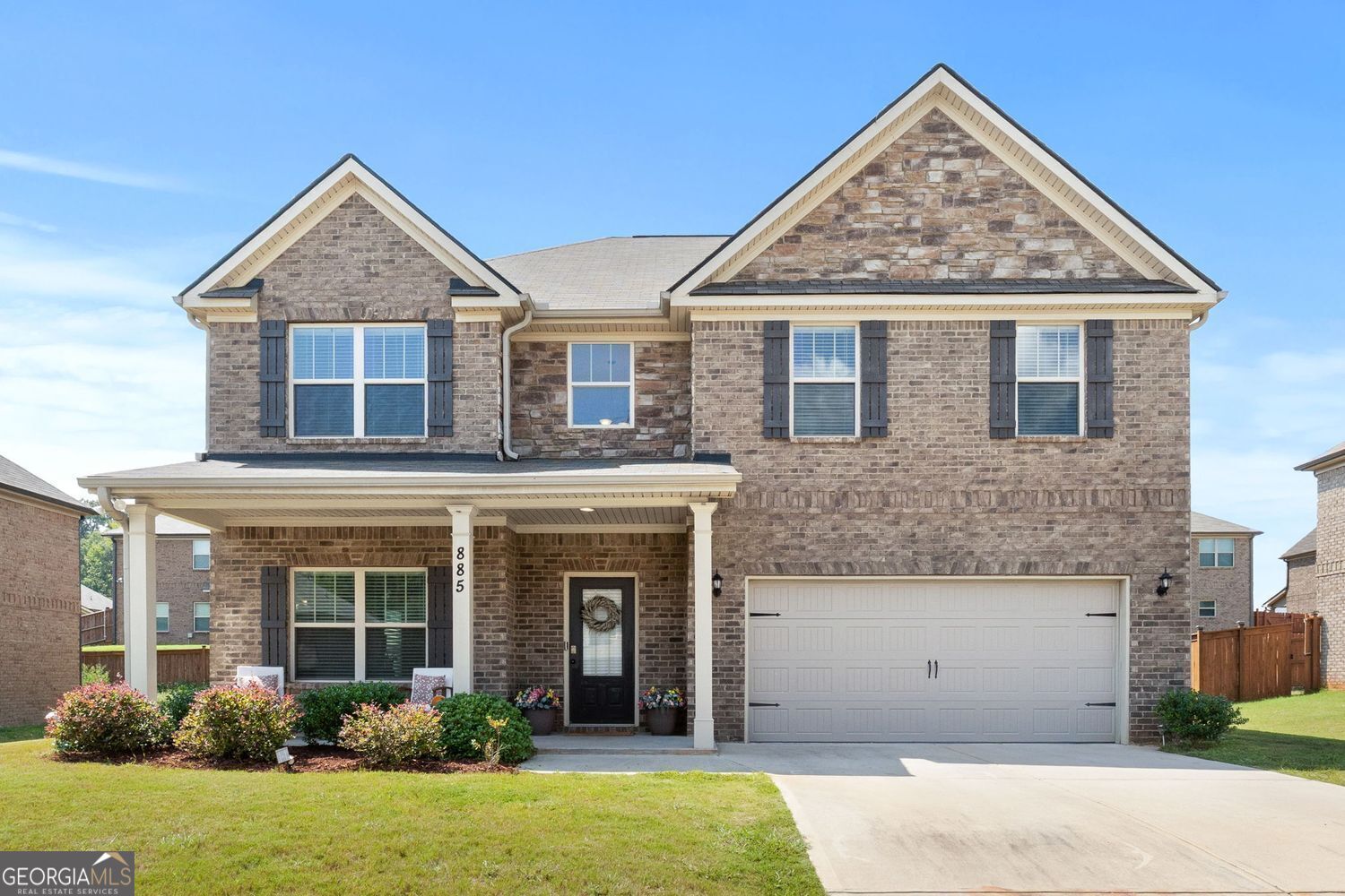 Only 4 years young, this 4-sided brick beauty with a fenced backyard is a rare find at this price point! The seller is even offering $5,000 toward closing costs, plus, qualified buyers can take advantage of a conventional assumable loan at an incredible 3.625% interest rate to make homeownership even more affordable. Step onto the inviting rocking chair front porch, perfect for your morning coffee or tea, then step inside to a soaring 2-story foyer. This home offers a formal living room that can also be turned into office space and a formal dining room that flows seamlessly into the kitchen, creating an ideal setup for entertaining. The kitchen features an eat-in area and opens to the spacious family room with a cozy fireplace at its heart. Upstairs, you'll find four generously sized bedrooms with vaulted ceilings. The oversized owner's suite is a true retreat, with plenty of space to create your ideal sitting area and a walk-in closet that fits all your personal essentials with ease. Location seals the deal, just 12 minutes to downtown Fayetteville and a short drive to Trilith Live, offering a luxury cinema, an 1,800-seat auditorium, 2 live TV stages, an indoor atrium, outdoor plaza with water features for summertime fun, restaurants and boutique shops you'll love. In addition, only 35 minutes to both Atlanta Hartsfield Airport and into Downtown Atlanta and less than 15 minutes to Atlanta Motor Speedway to enjoy the GA State Fair & so many other outdoor fun activities year round. This home has it all, affordability, style, and convenience. Schedule your appointment today, before it's gone tomorrow. Don't miss it!