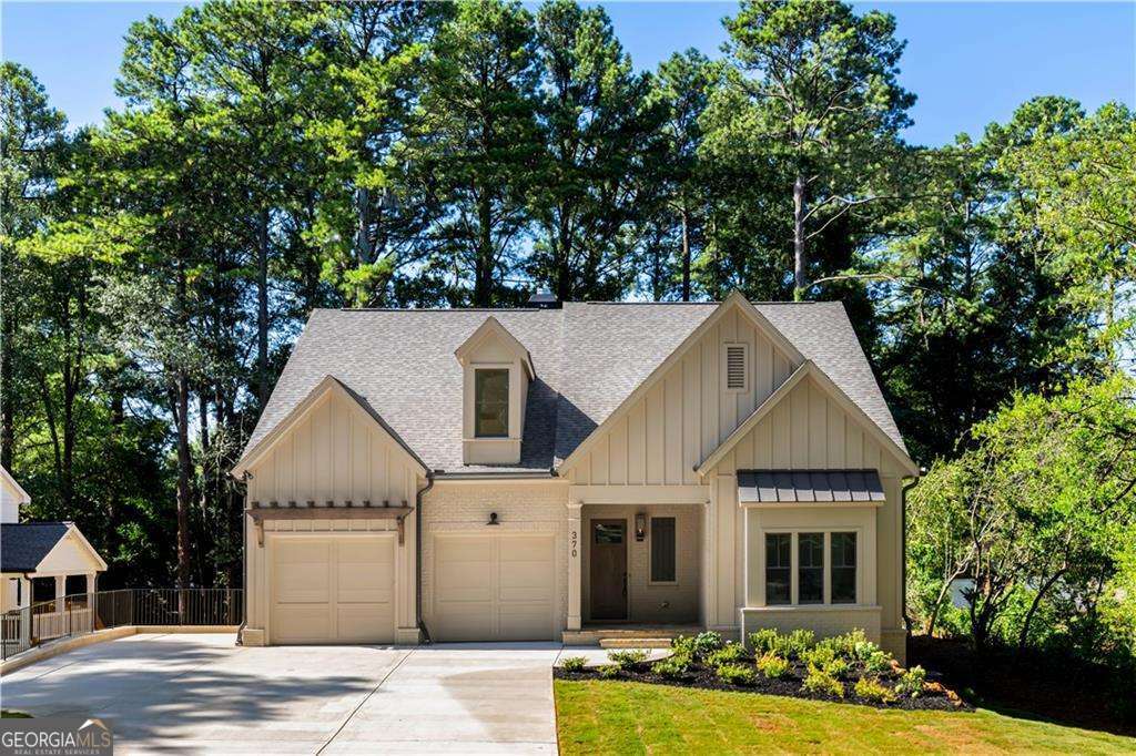 Welcome to an exceptional offering in comfort and sophisticated living. This custom new construction home, nestled in a prime location near the Historic Marietta Square, awaits its discerning new owner. With five spacious bedrooms and four well-appointed bathrooms, this residence is designed to accommodate both relaxation and entertaining with ease. The main level features an inviting primary suite, complete with beamed ceilings, creating a serene escape for the homeowner. The suite's ensuite bath is an exercise in luxury, offering a soaking tub, separate shower, and double vanities that cater to both practicality and indulgence. A generous custom closet ensures an organized, clutter-free space, enhancing your daily routine with ease. The heart of the home is its open concept living area, centered around an exquisite kitchen. Here, modern meets timeless, with hardwood floors that extend throughout the main areas. A stunning kitchen island serves as a focal point, boasting a waterfall counter-a perfect place for gatherings and daily meals alike. Culinary enthusiasts will appreciate the 48" professional gas range, equipped with a convenient pot filler, and crowned by a custom range hood that exemplifies attention to detail. Gathering spaces are highlighted by a great room with a luxury stone and limestone fireplace, setting a cozy ambiance for family gatherings or hosting friends. Whether it's a quiet evening at home or a lively get-together, this room offers the ideal backdrop for any occasion. Beyond the indoors, the home continues to impress with its outdoor offerings. A tranquil backyard provides a private retreat, where you can unwind or entertain. The screened and covered deck, with its own outdoor fireplace, extends living space outdoors, making it perfect for all-season enjoyment. Location is paramount, and this home does not disappoint. Positioned for ultimate convenience, you're moments away from Kennestone Hospital, major interstates, and the vibrant energy of the Marietta Square. This area offers a rich tapestry of culture, dining, and shopping, making it a sought-after destination for those who appreciate both history and modernity. $2,000 Lender credit with Jason Waters at Affinity Home Lending.