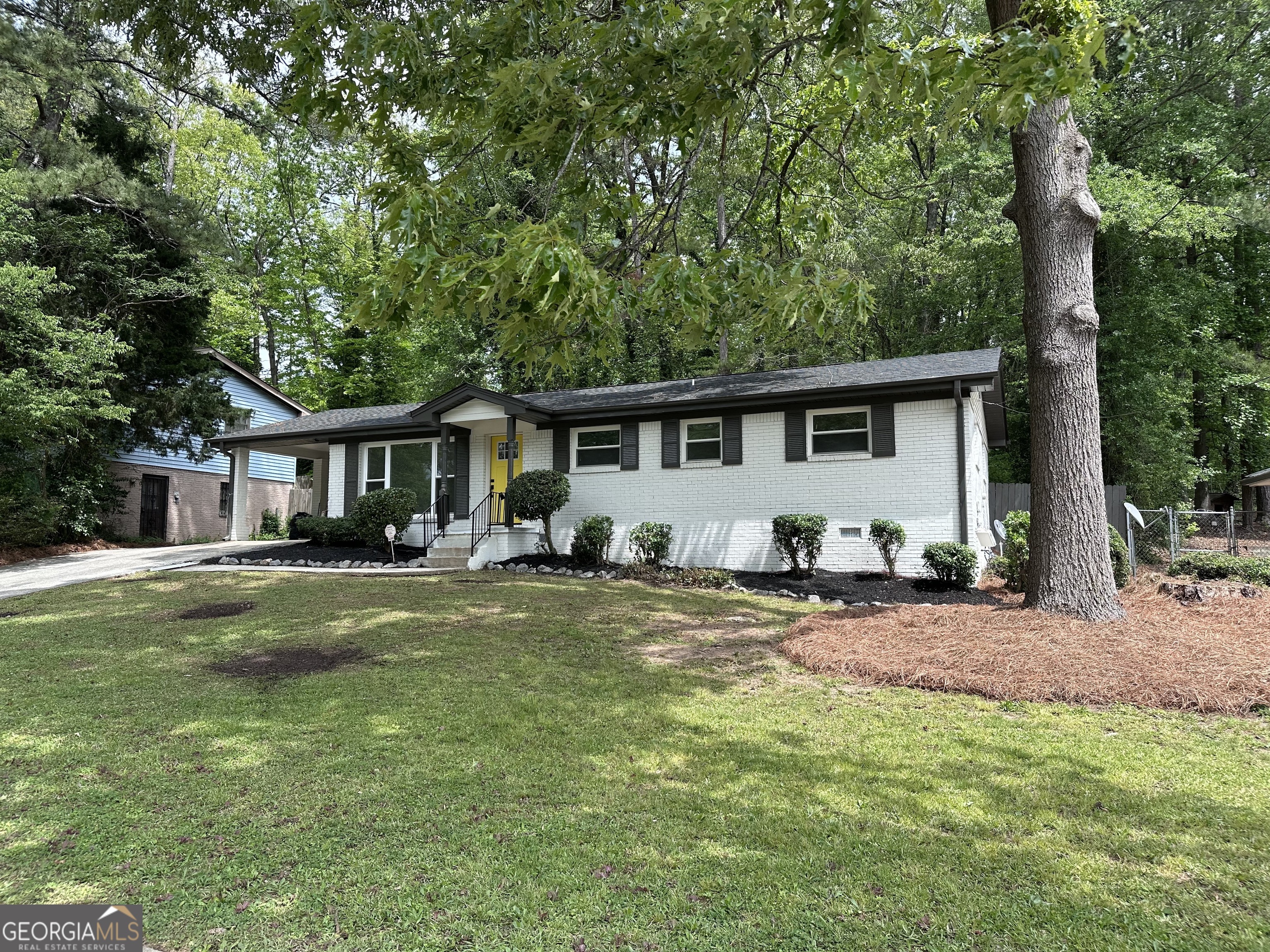 Welcome to a beautiful fully renovated all-brick gem nestled in one of Atlanta's cozy neighborhoods! All Electric. This 3-bedroom, 2-bath home blends modern upgrades with charm, offering an combination of comfort, style, and location. This home includes a brand-new upgraded kitchen with granite countertops, new cabinetry, and stainless steel appliances. Major updates have already been done for you, including a new roof, new HVAC system, and plumbing throughout - everything you need for a move-in-ready experience! Featuring an open floor plan designed for today's lifestyle - perfect for both everyday living and entertaining. The three bedrooms offer comfortable retreats, while the two bathrooms have been updated with contemporary fixtures and finishes. The private backyard - accessible from the kitchen via a patio door - provides a quaint outdoor space. Location is everything, and this home delivers! Conveniently located minutes from I-285, you'll have quick access to major Atlanta destinations. You're just moments away from Camp Creek Marketplace, Publix, Target, LA Fitness, and a wide variety of popular eateries. Enjoy live entertainment just around the corner at Wolf Creek Amphitheater, and when it's time to travel, you're only a short drive from Hartsfield-Jackson Atlanta International Airport. This fully renovated home is ready to welcome you - schedule your private tour today!