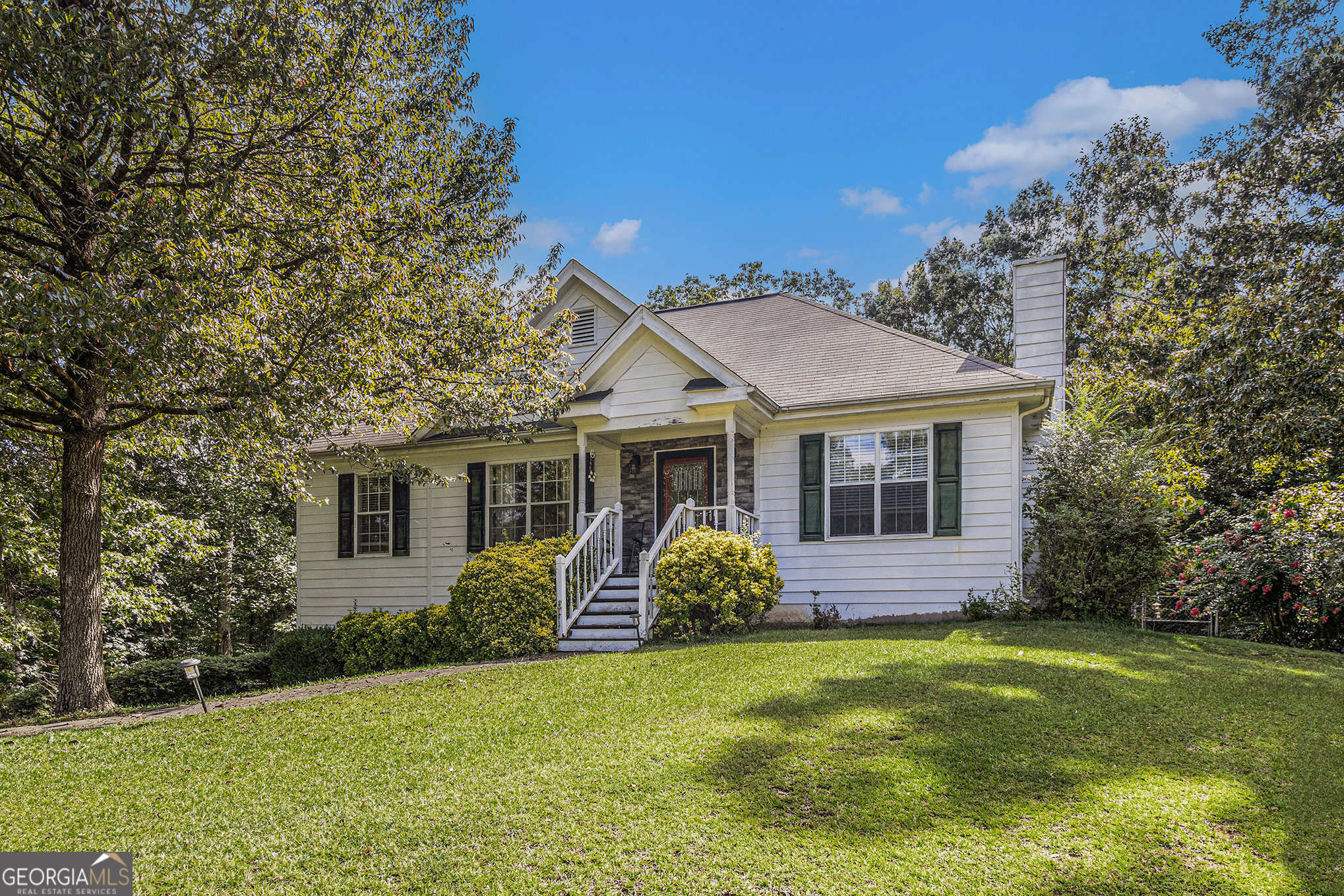 Charming ranch-style home in a sought-after neighborhood within walking distance to Manning Mill Park! Tucked away in a quiet cul-de-sac, this home welcomes you with a vaulted family room featuring a beautiful stone fireplace. The kitchen offers newer appliances and opens to a cozy breakfast nook with direct access to the oversized back deck-perfect for entertaining or relaxing outdoors. Enjoy new flooring throughout the living areas and bedrooms. The spacious owner's suite boasts tray ceilings, a walk-in closet, and a bath with a large tub/shower combo. Two additional bedrooms share a full-size bath. A two-car garage leads to a basement with two partially finished rooms, ideal for a home office, gym, or flex space. The large fenced backyard includes a storage shed and plenty of space for play or gardening. Additional features include nearly new HVAC and nearly new 2024 furnace! Don't miss this wonderful opportunity in a prime location!