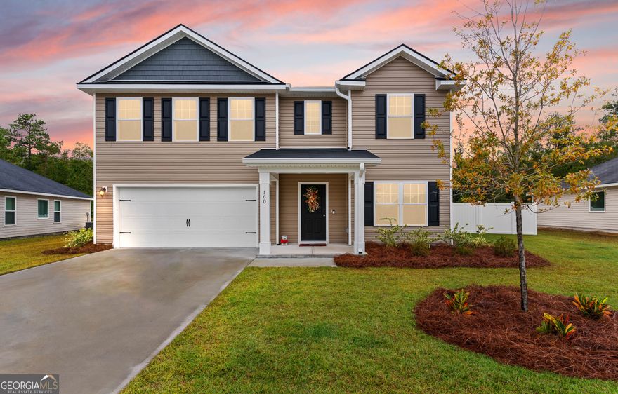 Welcome home to this beautiful home located in the desirable Hayden Pointe community! This meticulously maintained 3-bedroom, 2.5-bath home offers a flexible floorplan with space for work, play, and entertaining. The open-concept main floor features a bright kitchen with granite countertops, stainless steel appliances, and a large island overlooking the breakfast/dining area and the living room area. Also, on the main floor you will find a flex space that can be used for an office, gaming room or separate dining room. Upstairs, you'll find a spacious primary suite, two additional bedrooms, a loft, and a convenient laundry room. The primary bath is beautifully designed with quartz countertops, soaking tub, separate shower and water room. Step outside to your oversized fenced backyard-backing up to peaceful woods for extra privacy. Hayden Pointe is perfectly located less than 10 minutes from Kings Bay Naval Base and just 15 minutes from historic downtown St. Marys, shopping, and dining.  You are a short 30-minute drive to Jacksonville International Airport and under 45 minutes to the beaches.  Modern style, comfort, and convenience all come together here-don't miss your chance to make it yours! Home has existing 10 year transferable structural warranty and remaining systems warranty.