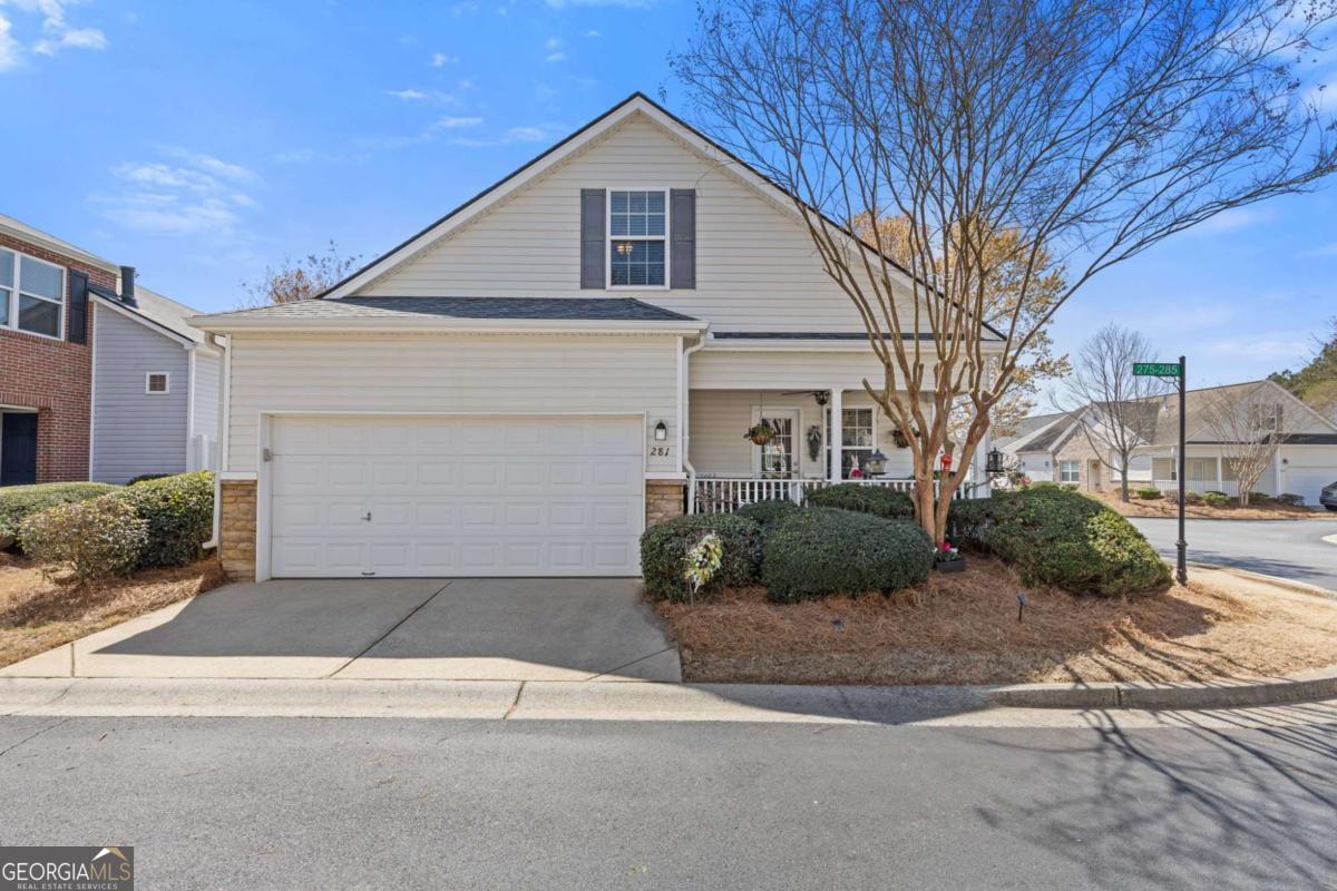 Don't miss this thoughtfully updated and truly move-in ready 2BR/2.5BA home in the highly sought-after River Park community, just minutes from Downtown Woodstock, I-575, The Outlet Shoppes, parks, and top-rated schools! Step inside to a bright, open-concept floor plan enhanced by fresh interior paint and smart home features throughout. The spacious main level offers a sought-after master-on-main suite, a soaring two-story great room, and a separate dining area complete with a modern light fixture and dimmer switch, allowing for customizable ambiance. The eat-in kitchen provides ample cabinetry and storage space, offering the perfect opportunity to personalize and make it your own, and features built-in ceiling speakers for seamless, integrated audio ideal for entertaining or everyday enjoyment. Upstairs, a large loft area makes the perfect home office, media room, or play space, along with a private secondary bedroom and full bath ideal for guests or a roommate setup. Enjoy the outdoors on your cozy side porch, complete with built-in stereo speakers, or step through brand-new sliding glass doors to the private, fenced backyard with a serene space for entertaining or unwinding. As a resident of River Park, you'll enjoy resort-style amenities including: Jr. Olympic-sized swimming pool, Tennis courts, Clubhouse with fitness center, Playground, picnic areas, and a community fire pit. This home is the perfect blend of comfort, convenience, and style in one of Woodstock's most amenity-rich neighborhoods. Schedule your private showing today!