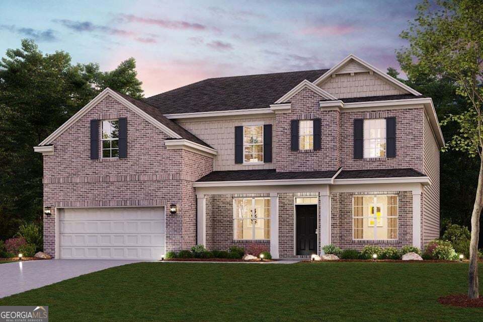 Introducing the exquisite Sapling floor plan at Ellorie Estates. Boasting opulent living experience with 5 bedrooms and 4 baths. Step into luxury as you enter the main floor, where an open floorplan awaits, complete with an indulgent full bath with walk in shower for ultimate relaxation. A thoughtfully designed guest suite on the main floor ensures comfort and convenience for visiting family and friends. The huge kitchen is a culinary haven, featuring gas freestanding double oven with 5 burners, cooking vented to exterior, and a jaw-droppingly HUGE island, perfect entertaining. Kitchen complete with with 36" white cabinets, quartz countertops and ad large pantry. Journey upstairs to discover an additional 4 bedrooms, 3 baths (including a coveted Jack and Jill) and a spacious loft.